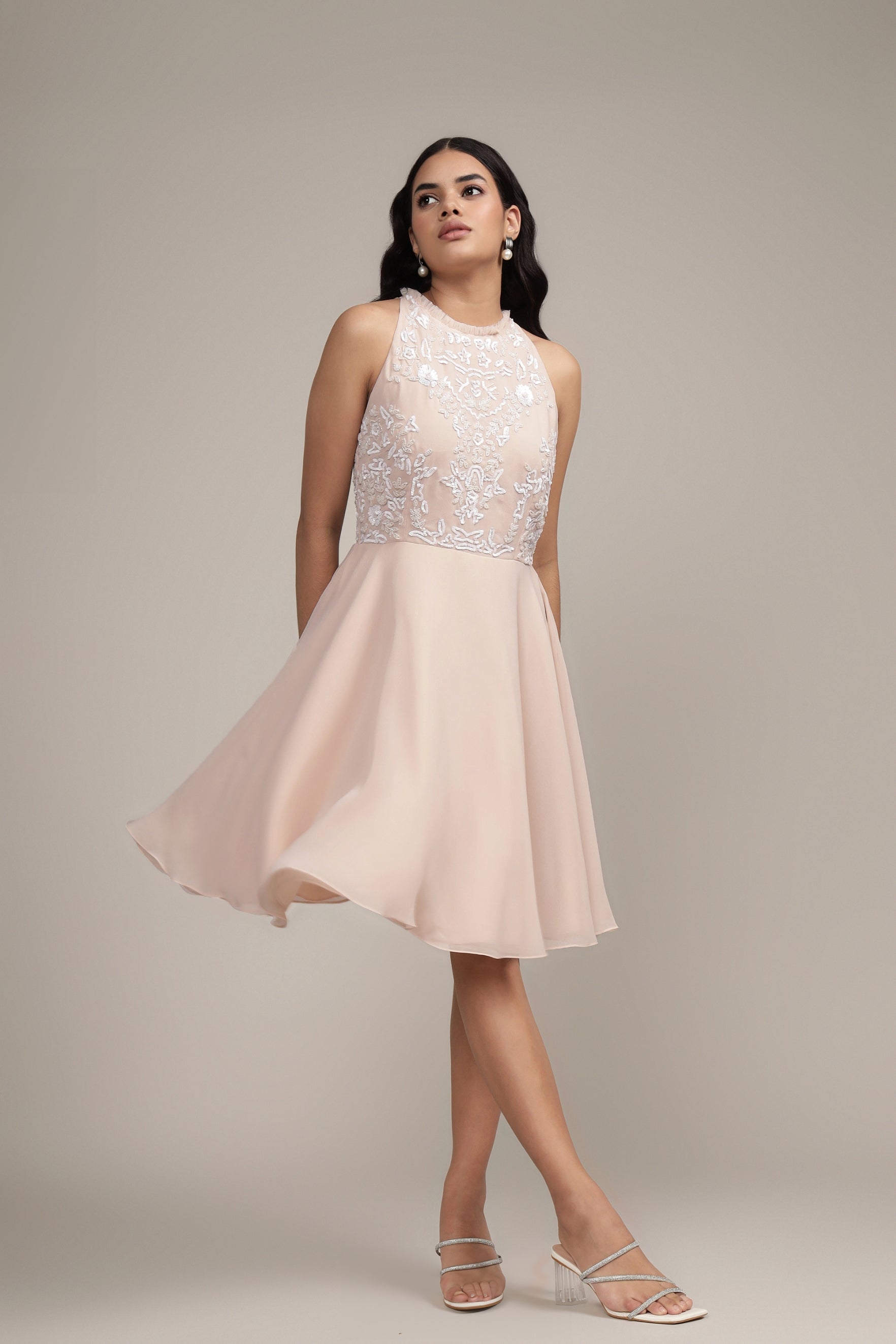 Nella Mini Dress in Vanilla Ice