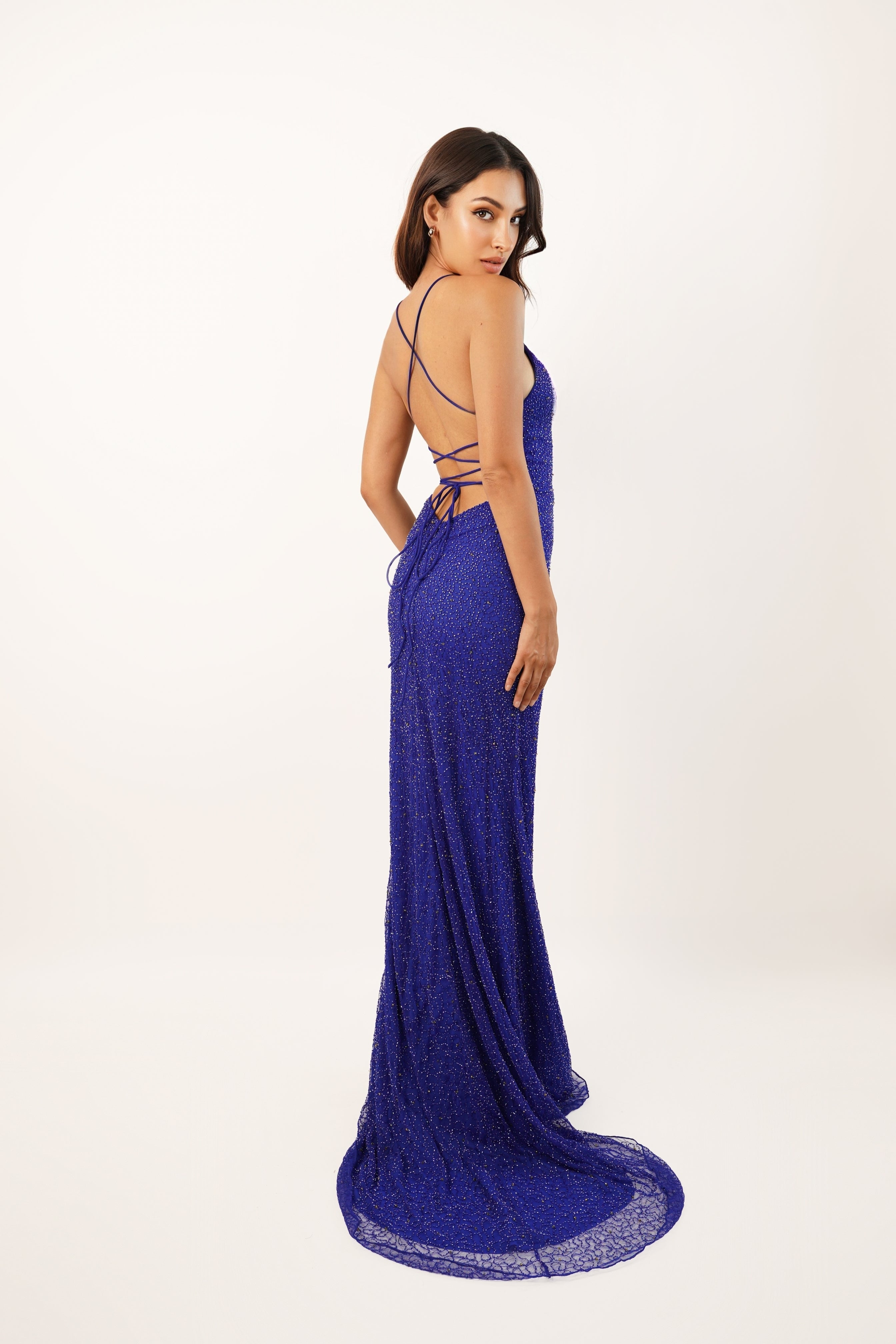 Allie Royal Blue Embellished Occasion Dress UK6 / Royal Blue Allie Royal Blue Embellished Occasion Dress UK6 / Royal Blue