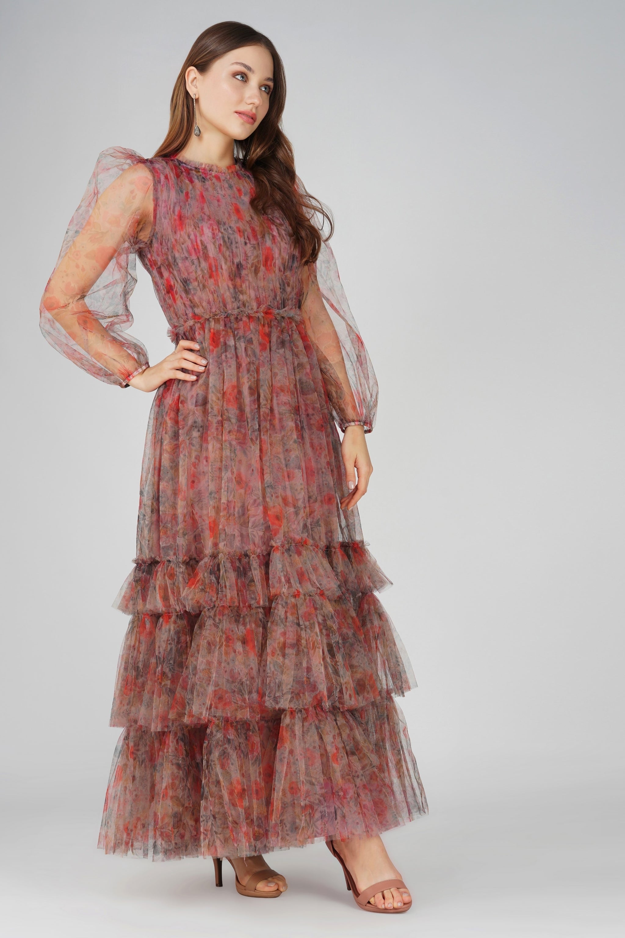 Carina Dress - Garden Rose