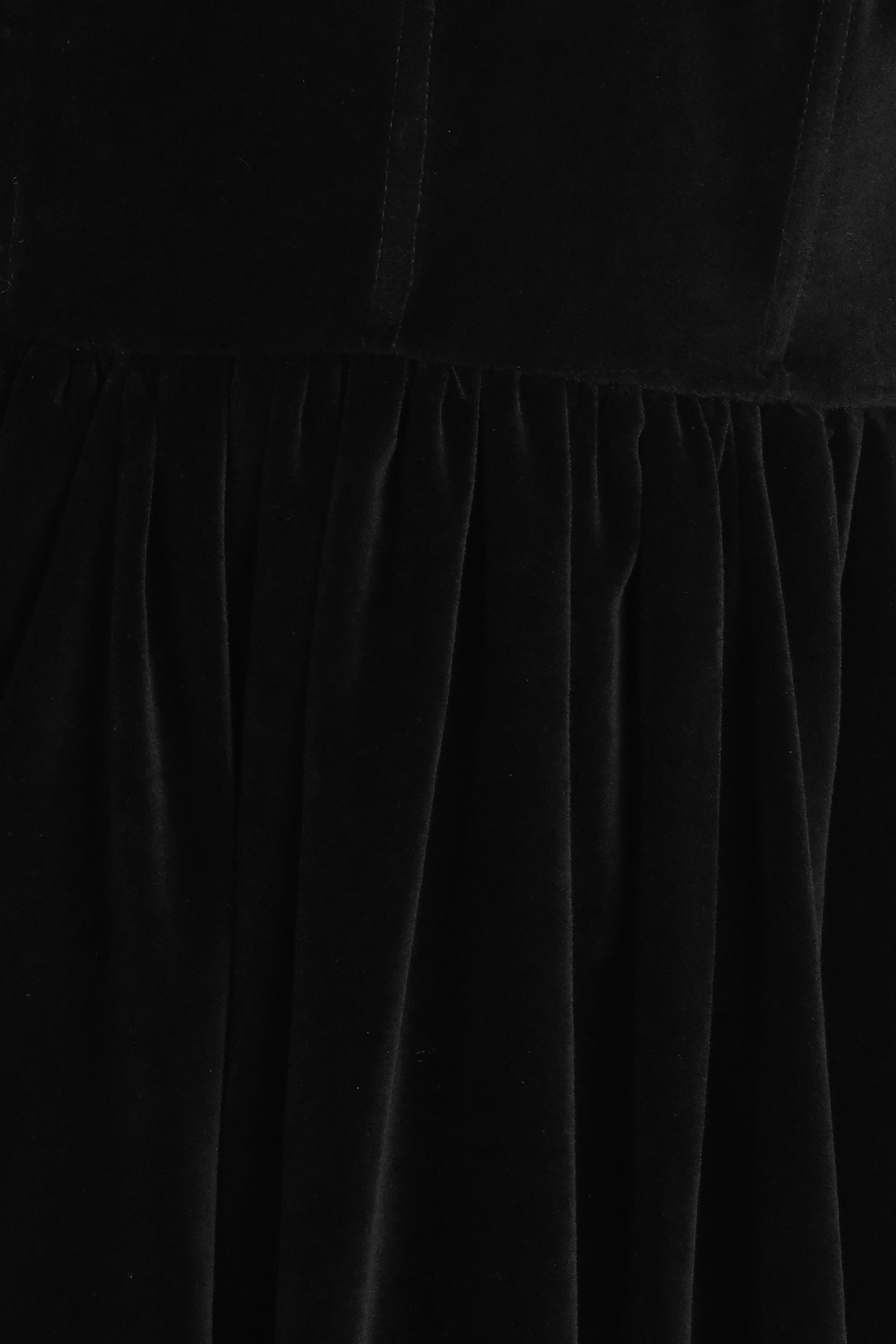 Dune Black Velvet Midi Dress