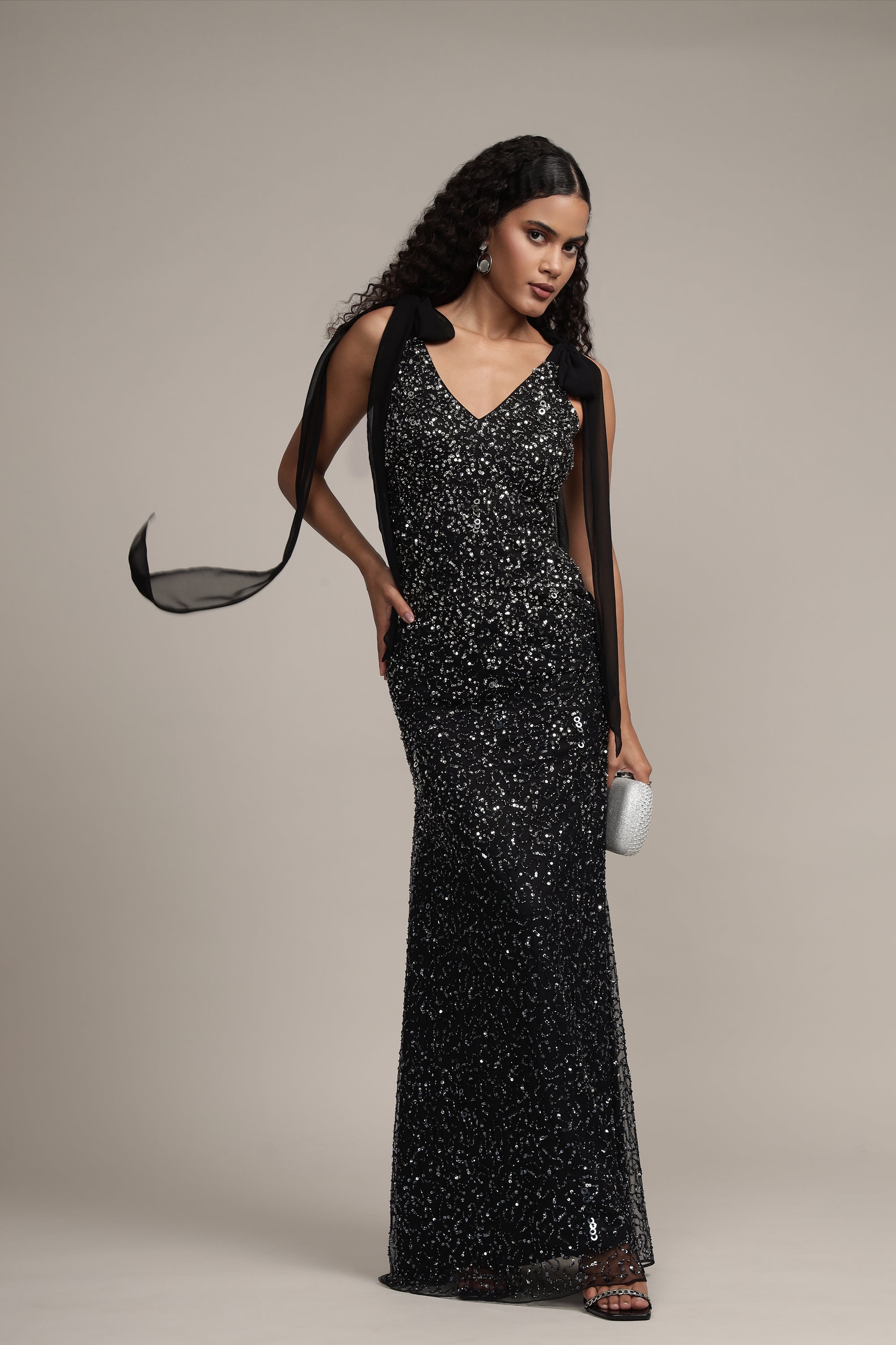 Dream Embellished Maxi Dress in Black UK14 / Black Dream Embellished Maxi Dress in Black UK14 / Black