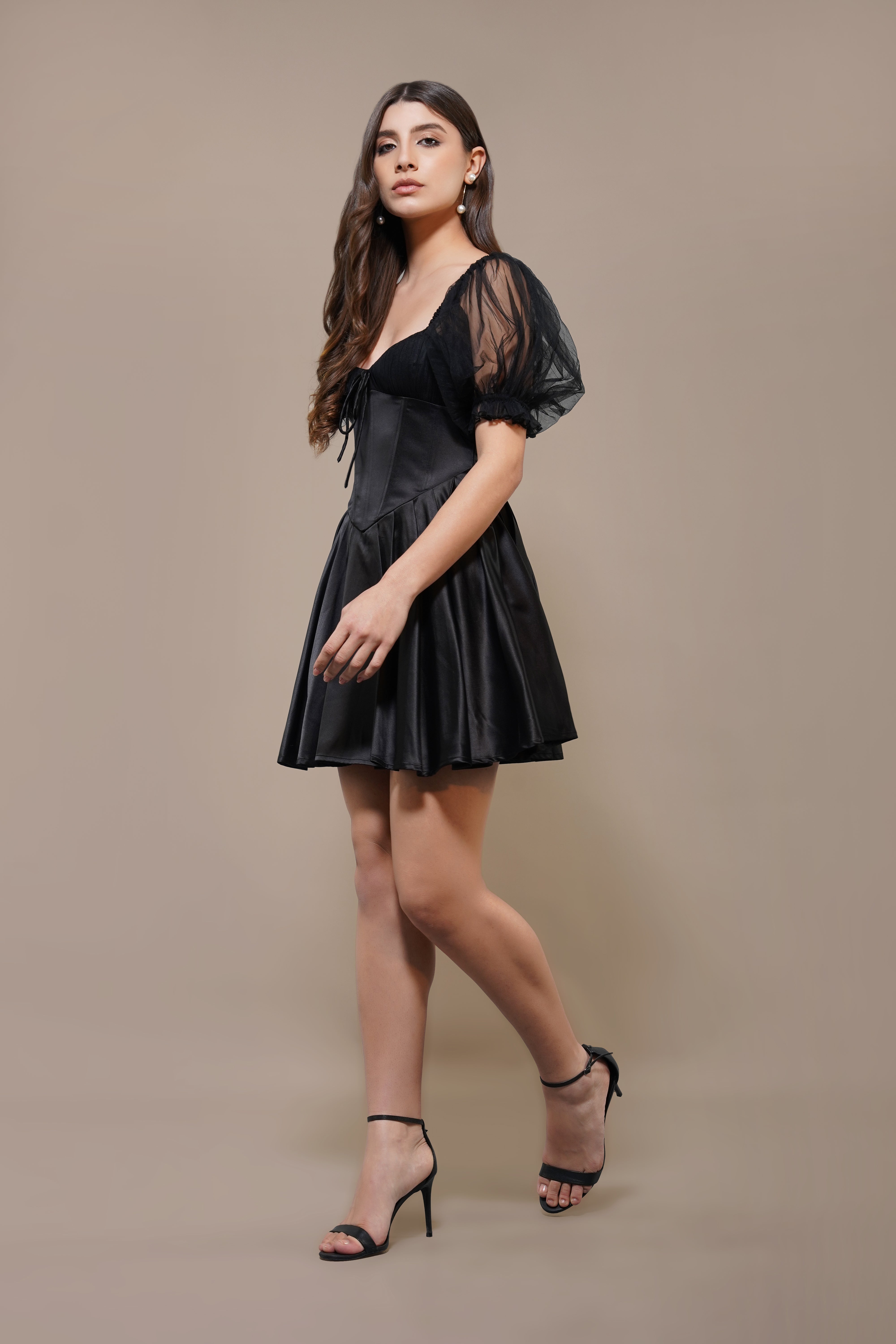 Keila Mini Dress in Black