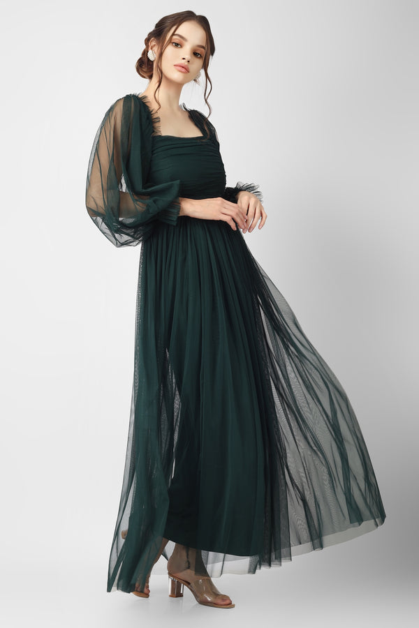 Lana Emerald Green Tulle Dress