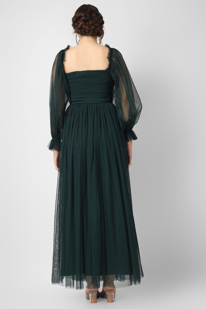 Lana Emerald Green Tulle Dress