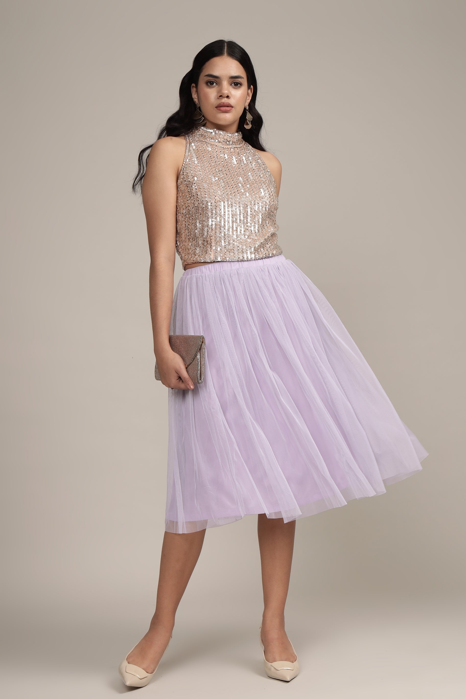 Long Skirt Mauve Tulle Skirt Outfit Merlin Lilac Tulle Midi Skirt