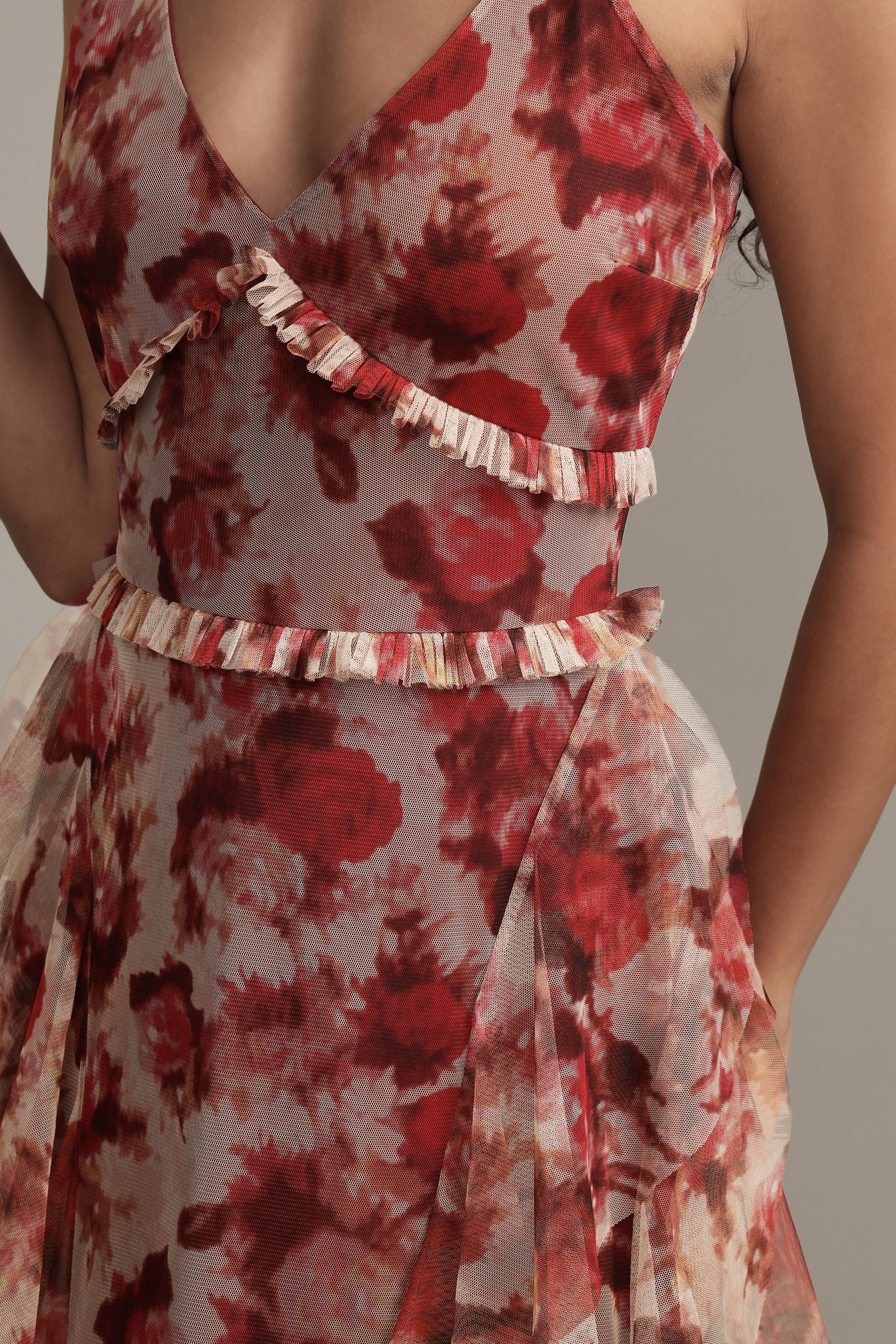 Malin Maxi Dress in Rose Floral