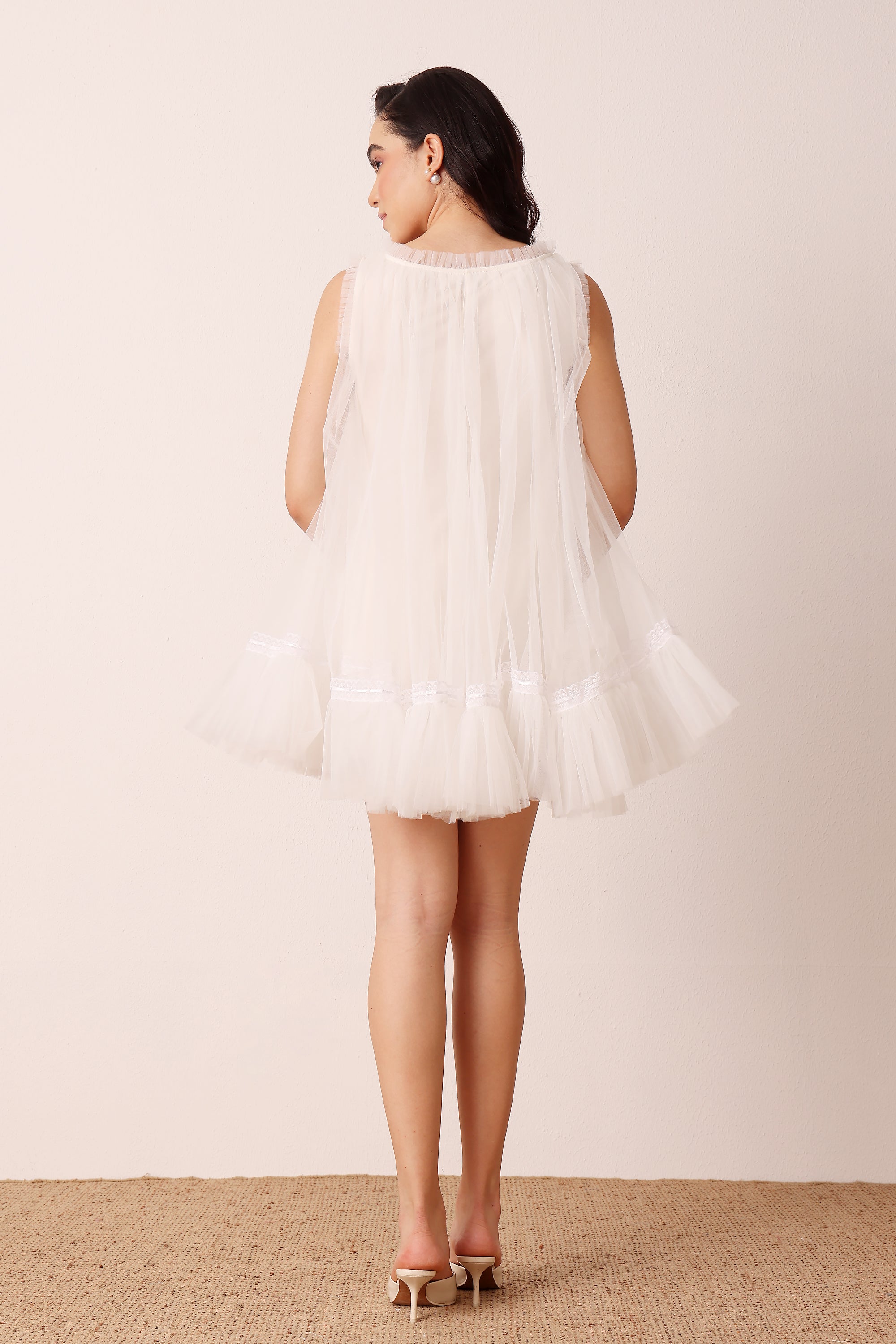 Sadie Mini Dress in Buttercream