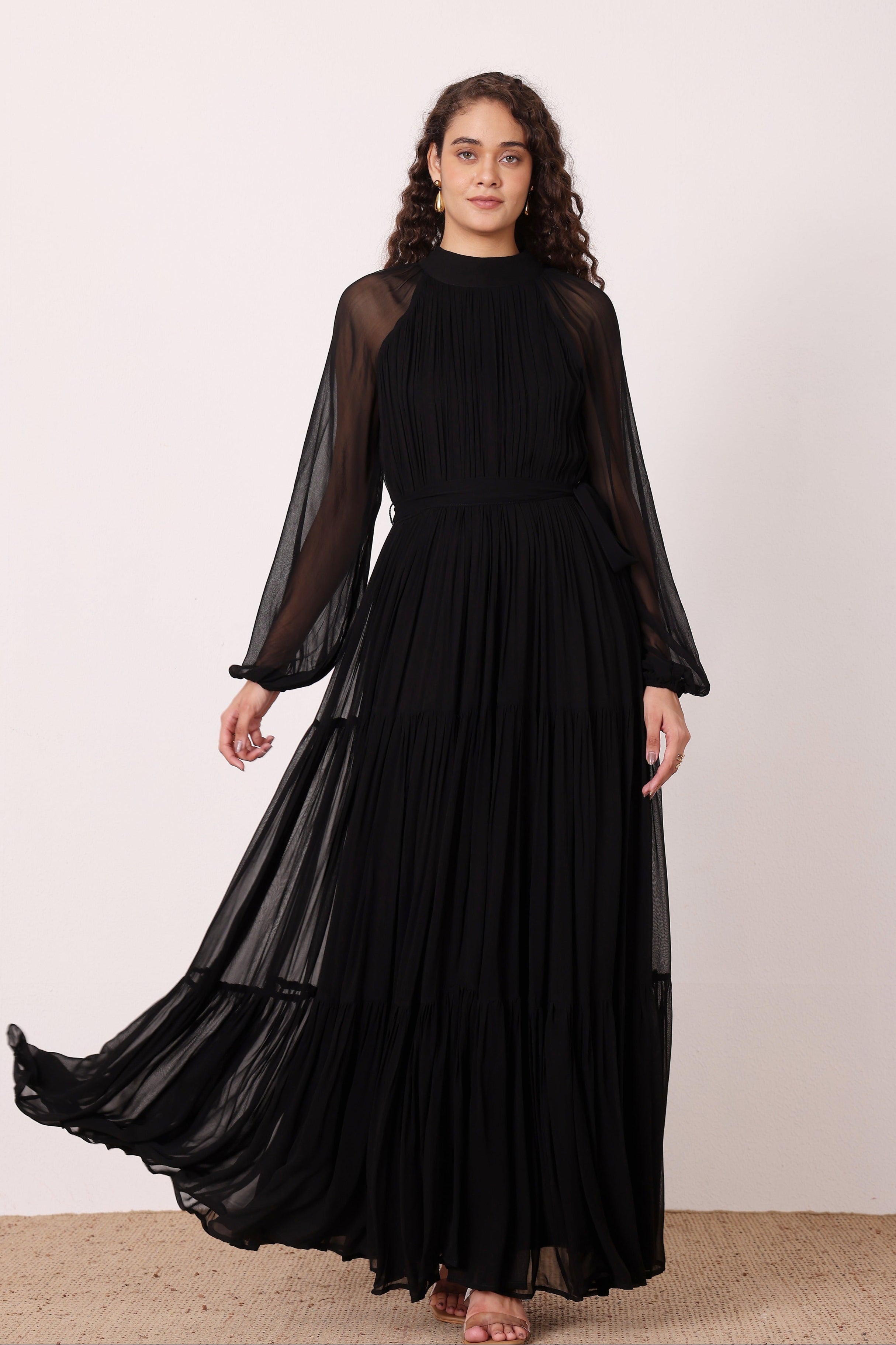 Violetta Maxi Dress in Black