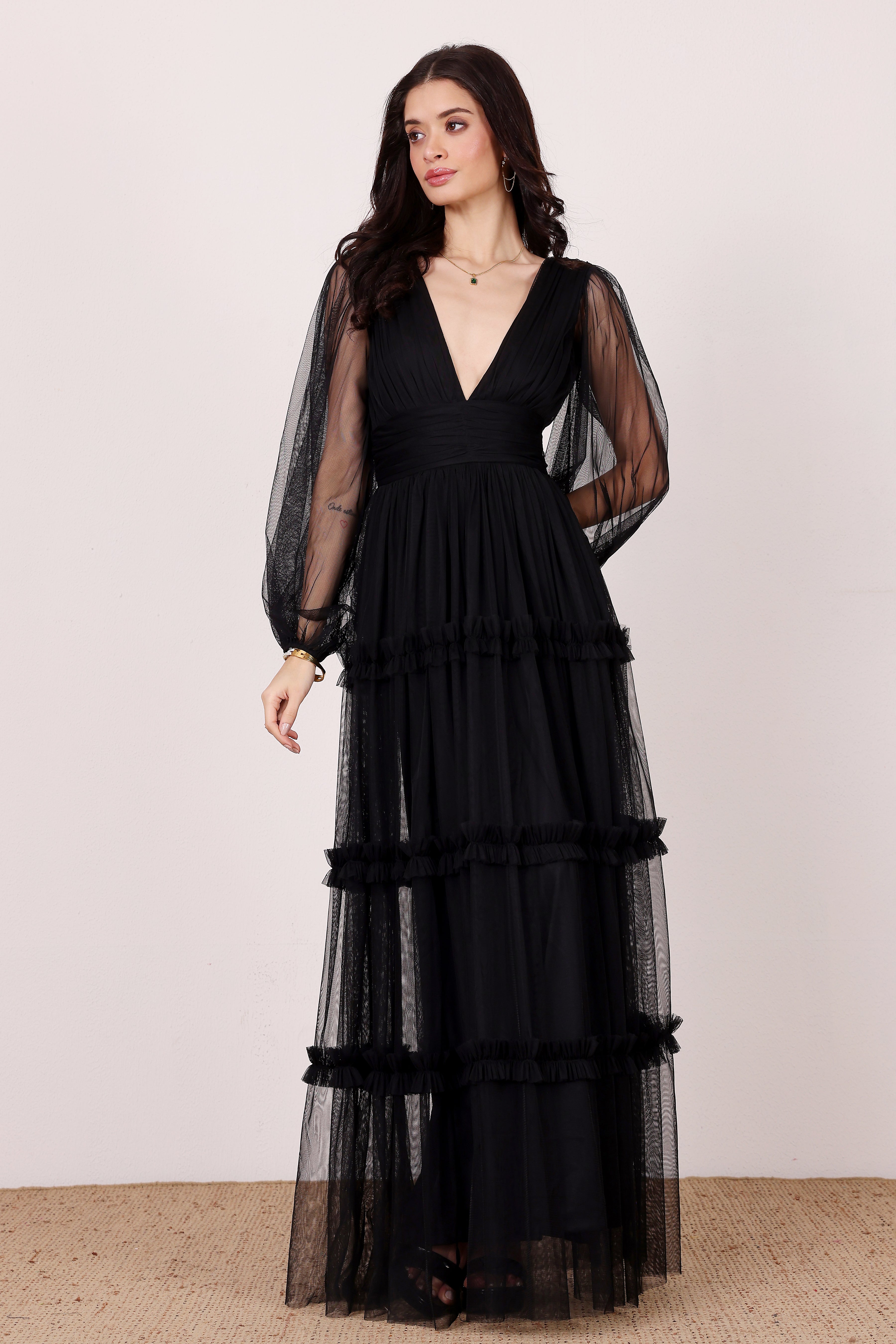 Lydia Maxi Dress in Black