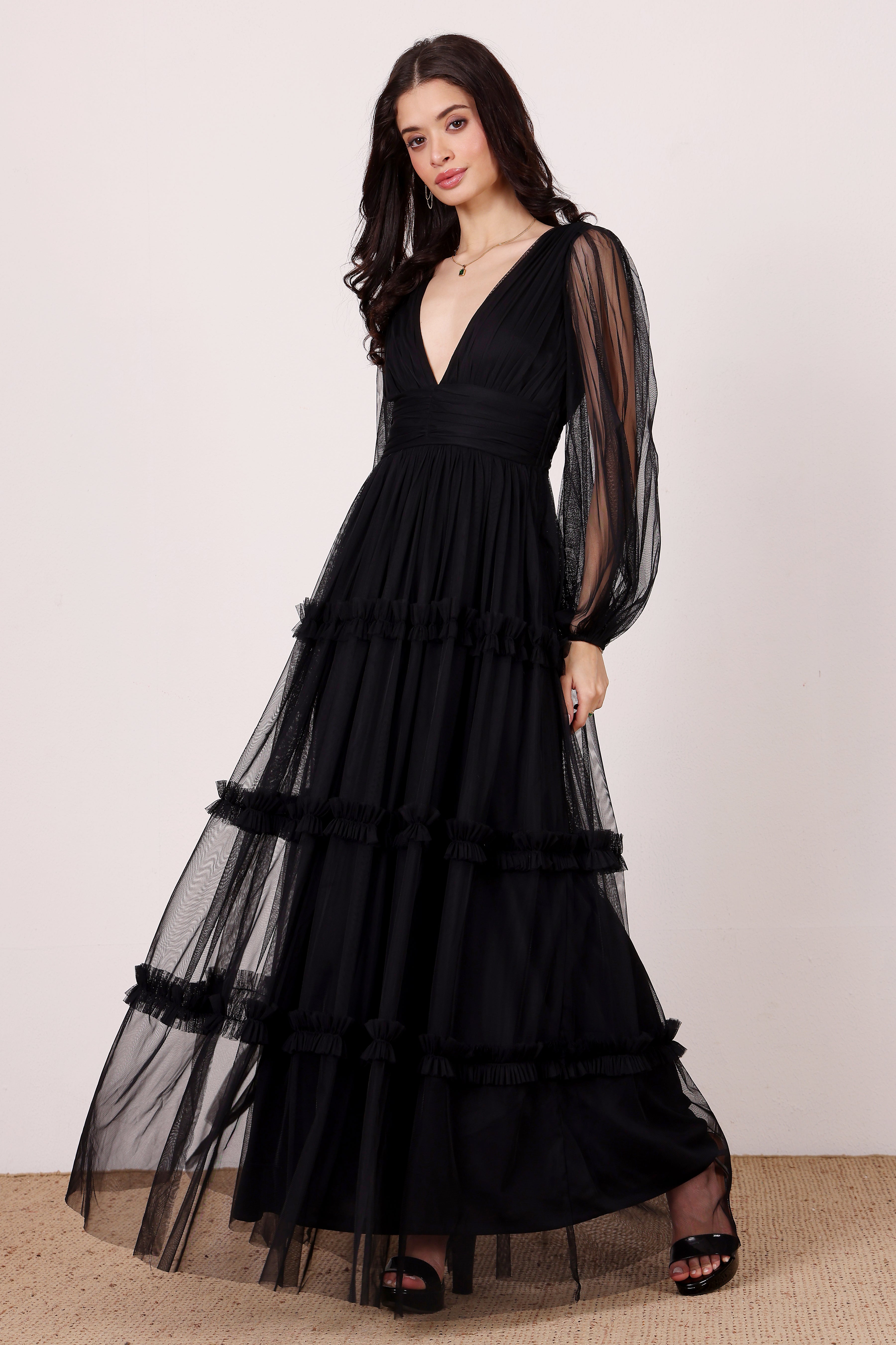 Lydia Maxi Dress in Black