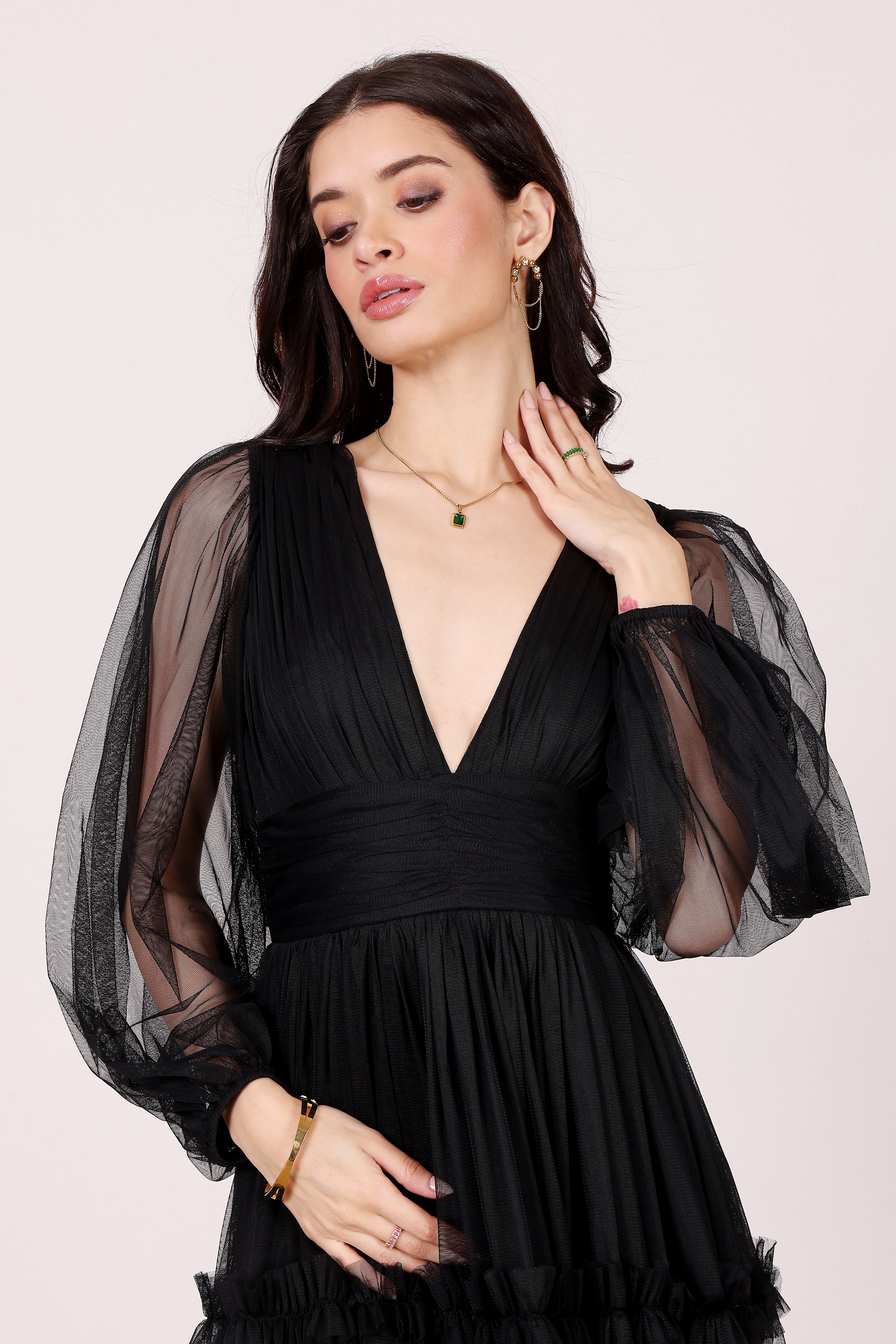 Lydia Maxi Dress in Black