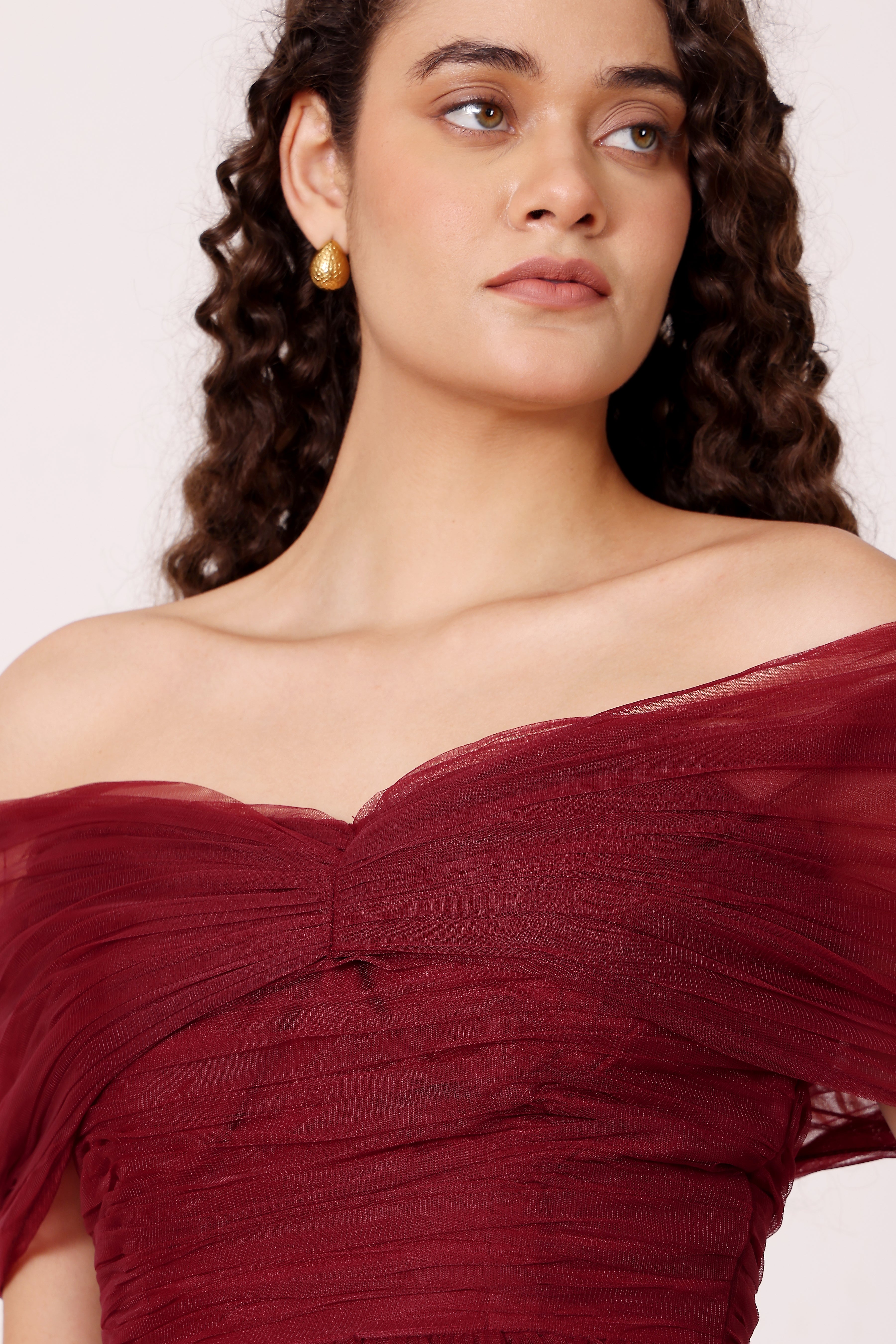 Gillian Maxi Dress in Wine