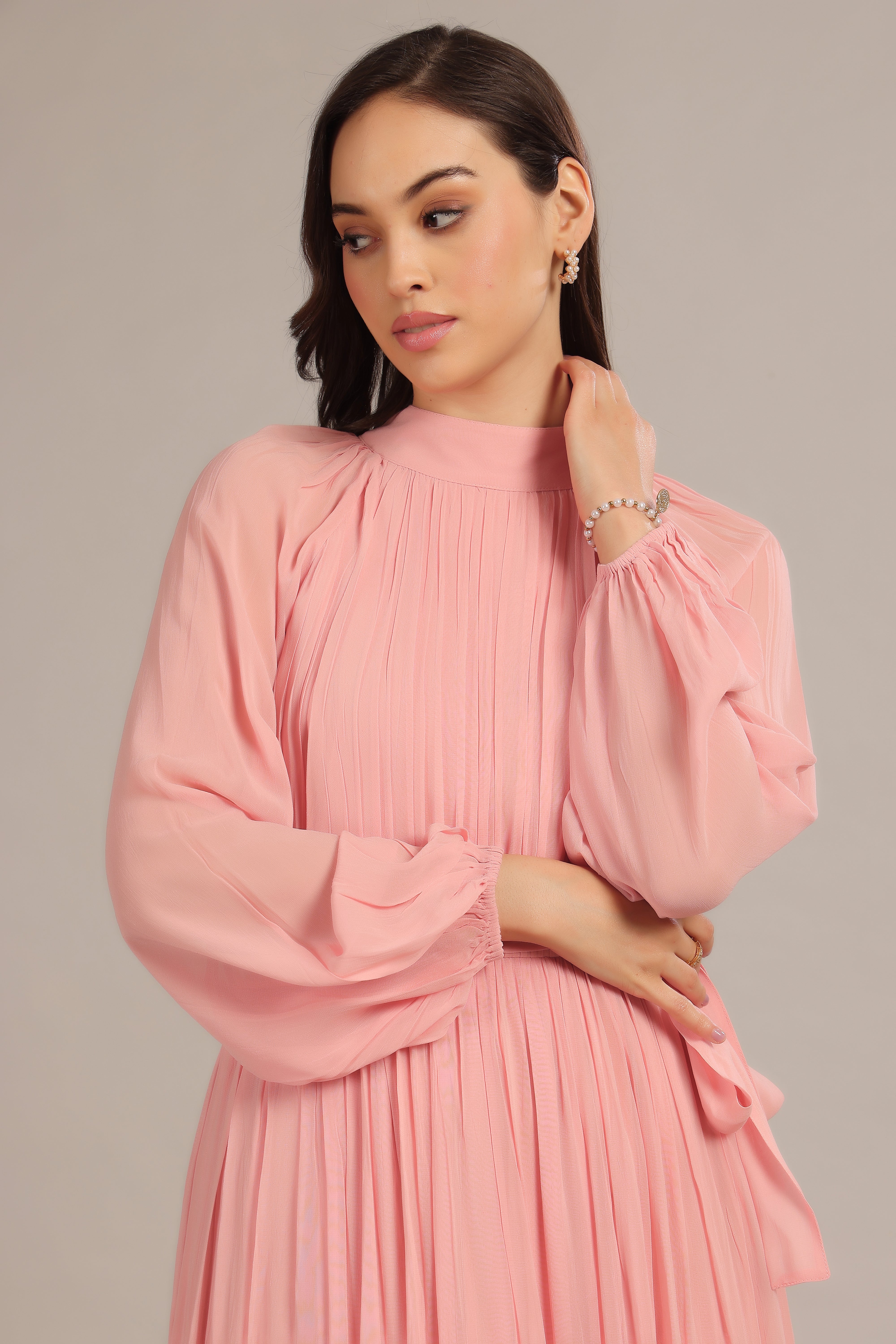 Violetta Maxi Dress in Dusty Pink