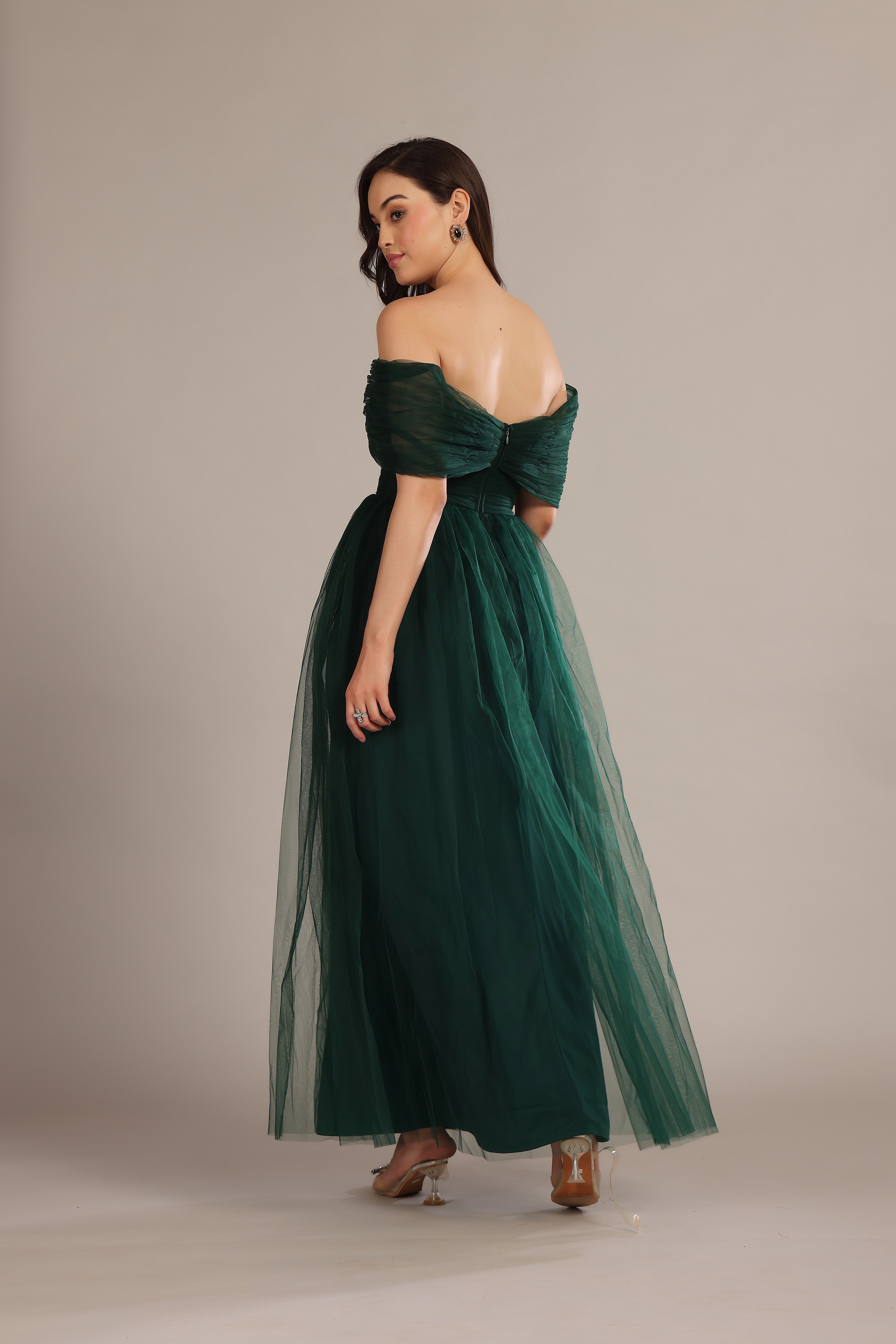 Gillian Maxi Dress in Emerald Green
