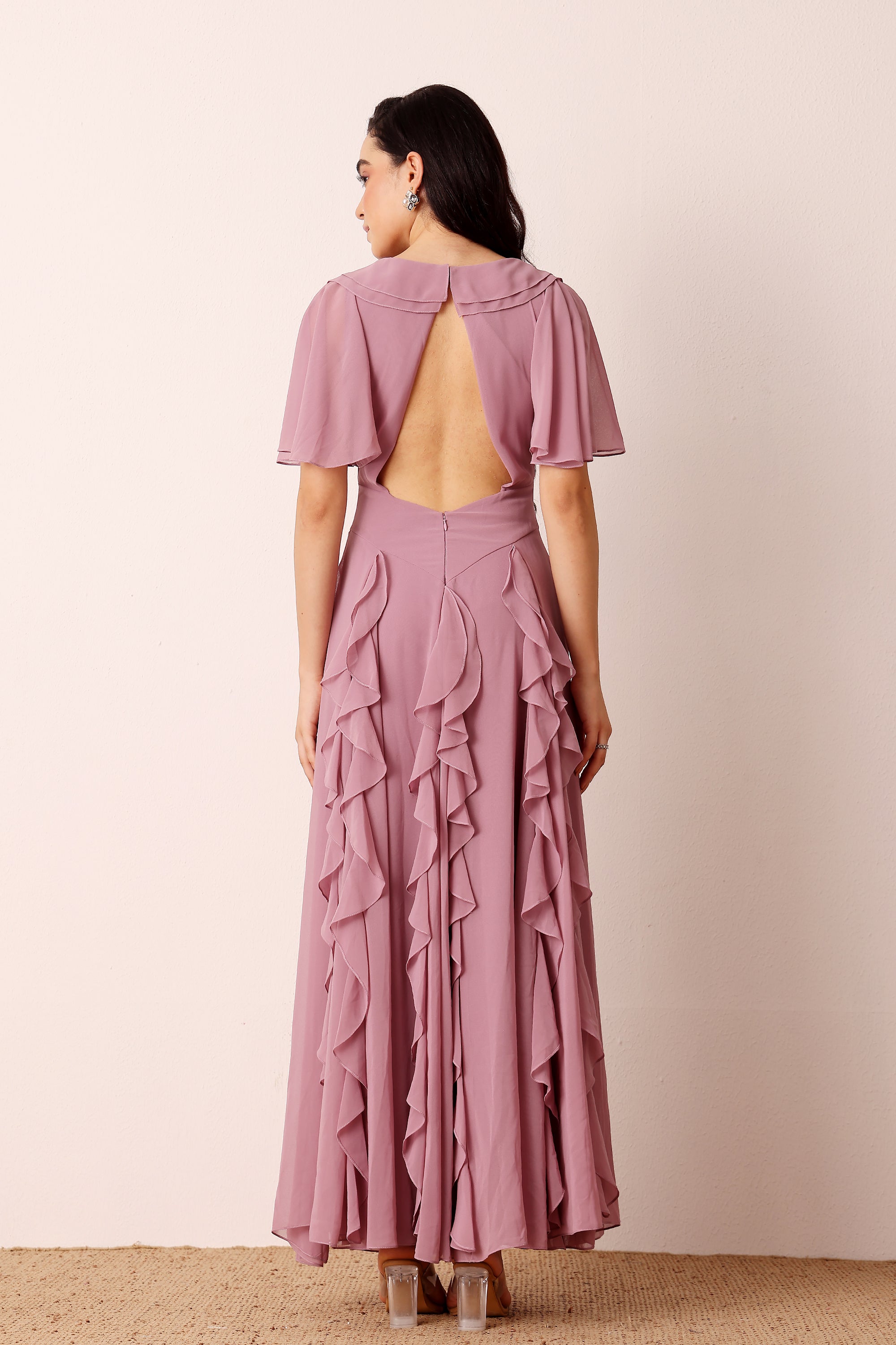 Hertia Maxi Dress in Dusty Lilac