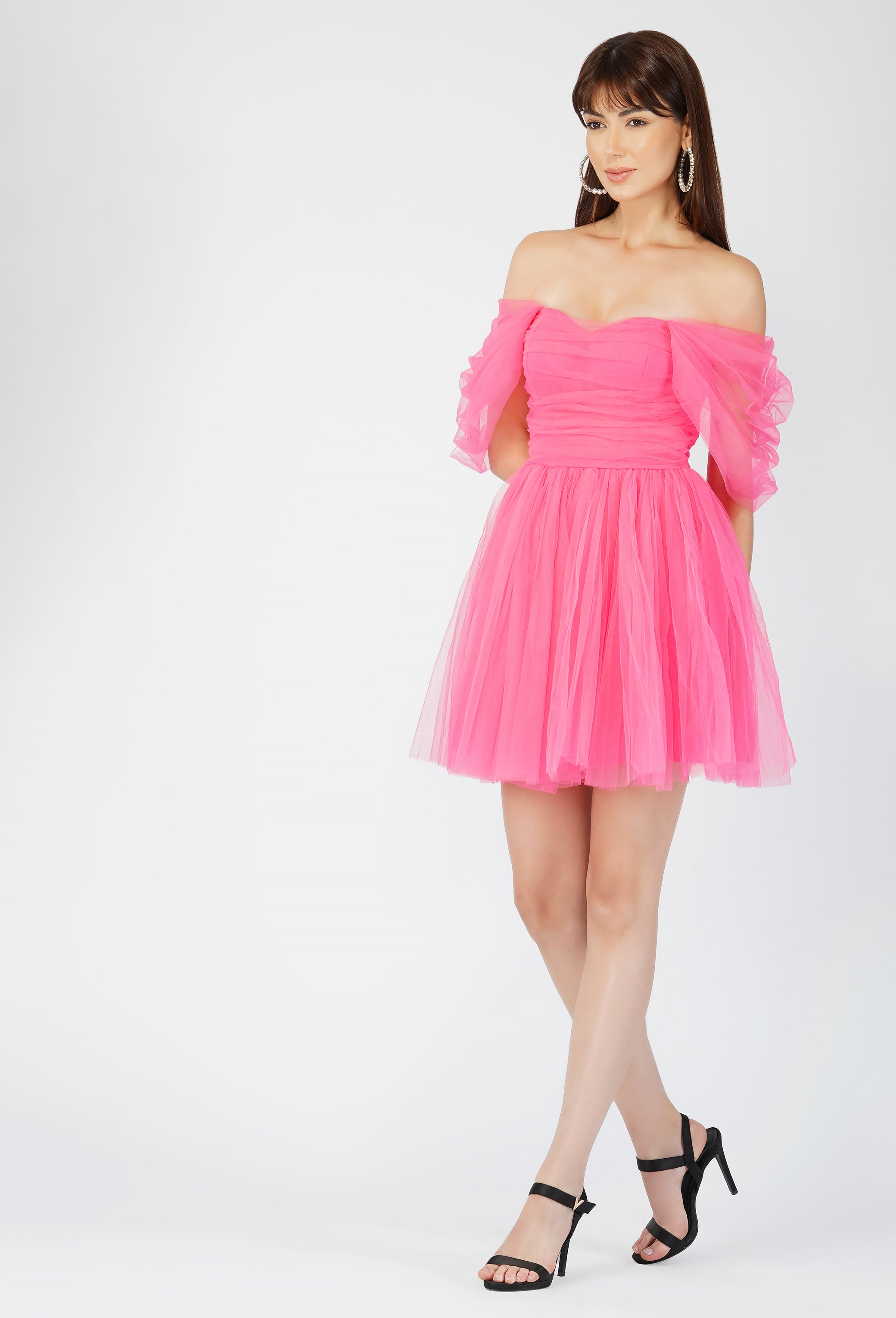 Sydney Pink Tulle Mini Dress