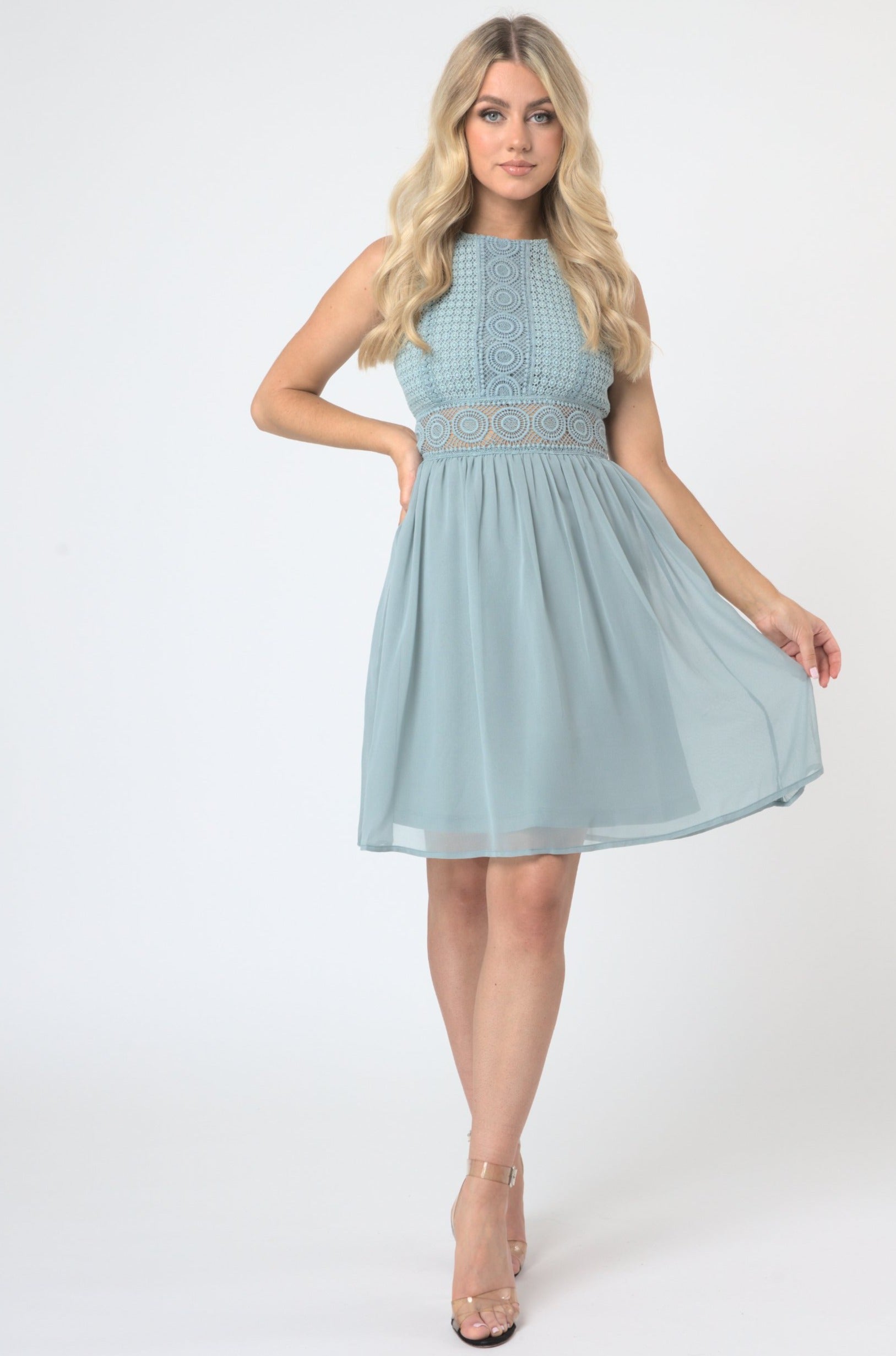 Cherelle Skater in Light Teal