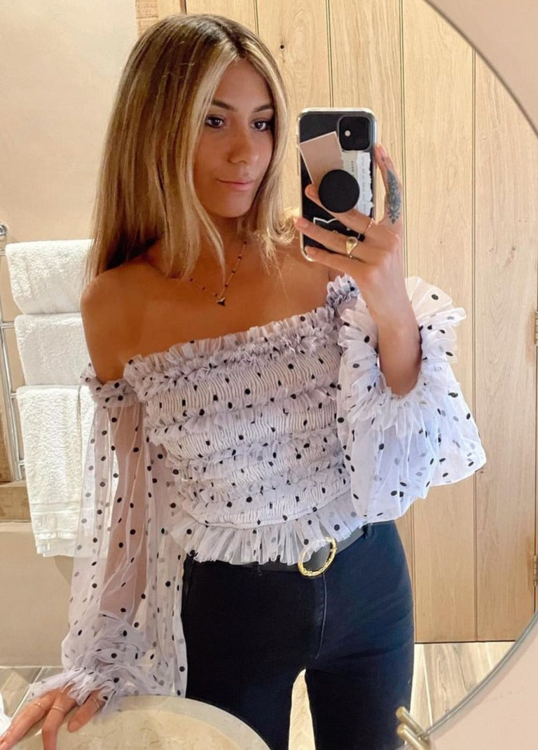 Rolf Top in Lilac Polka