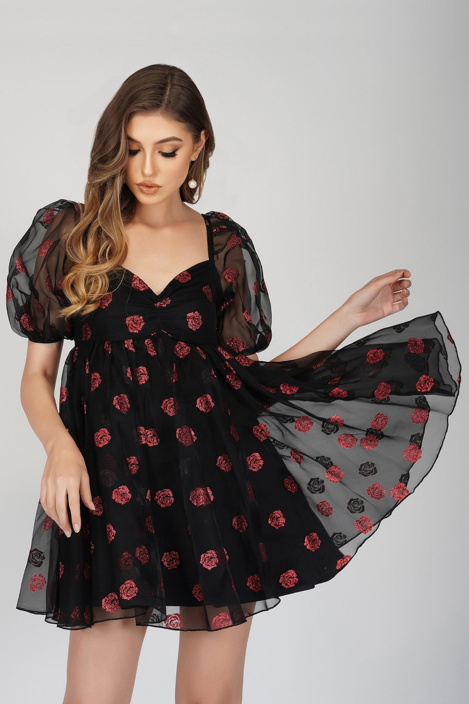 floral organza dress