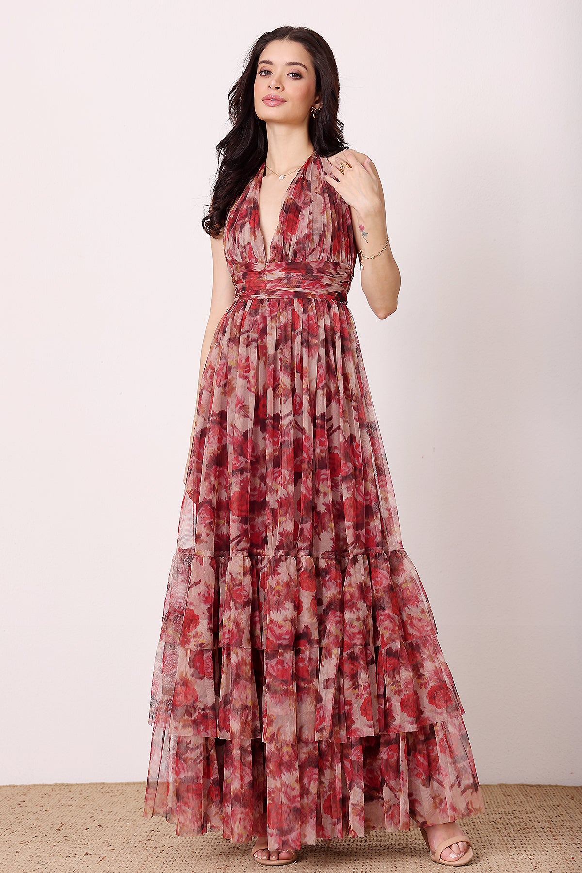 Alisha Midaxi in Rose Floral