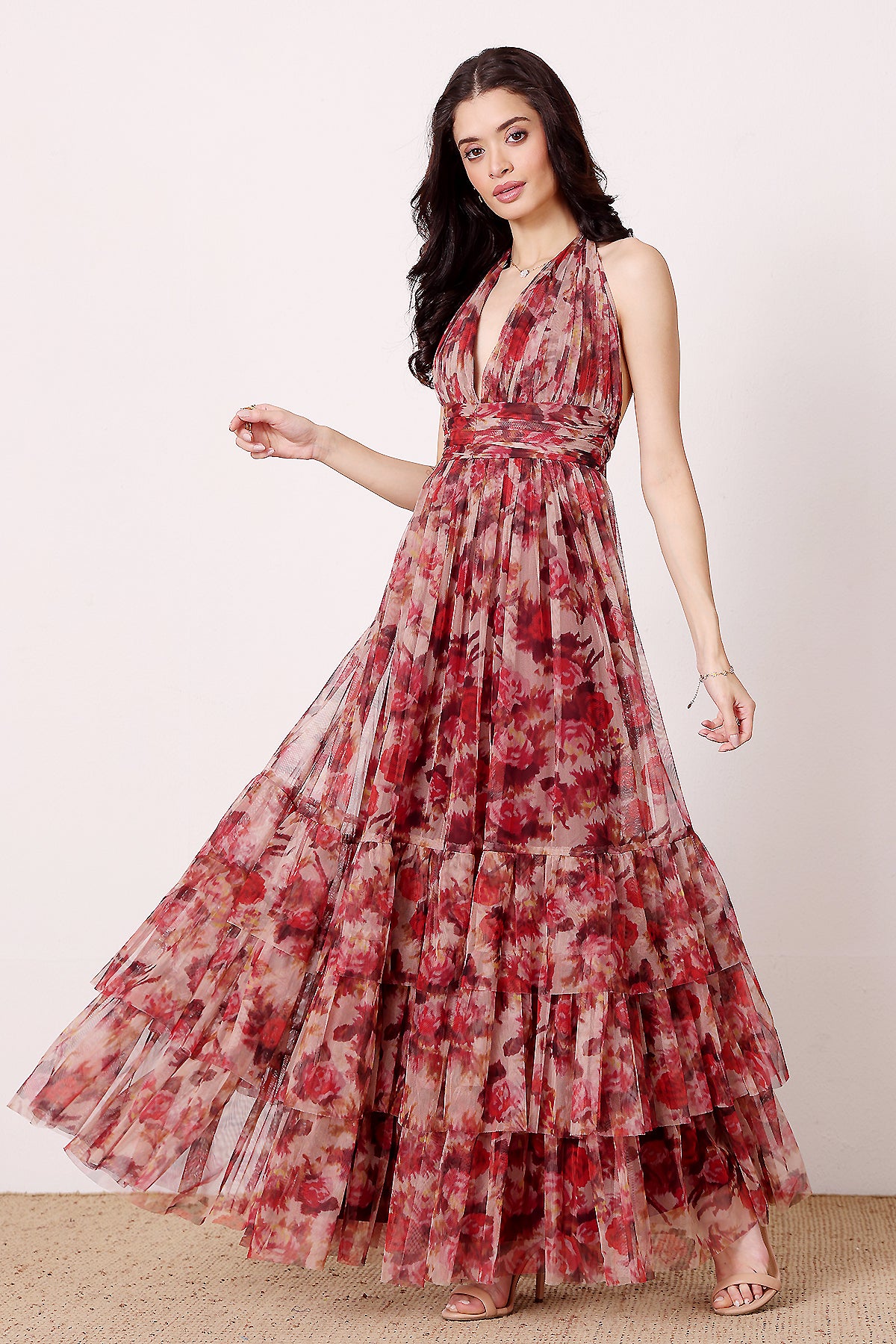 Alisha Midaxi in Rose Floral