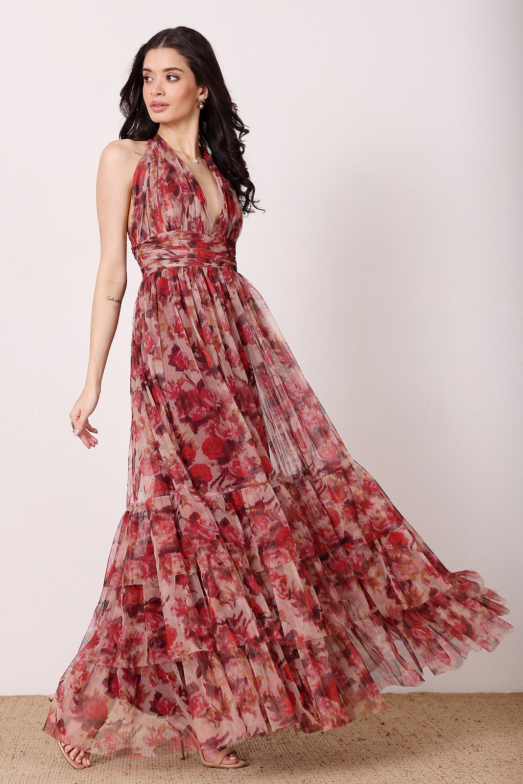 Alisha Midaxi in Rose Floral