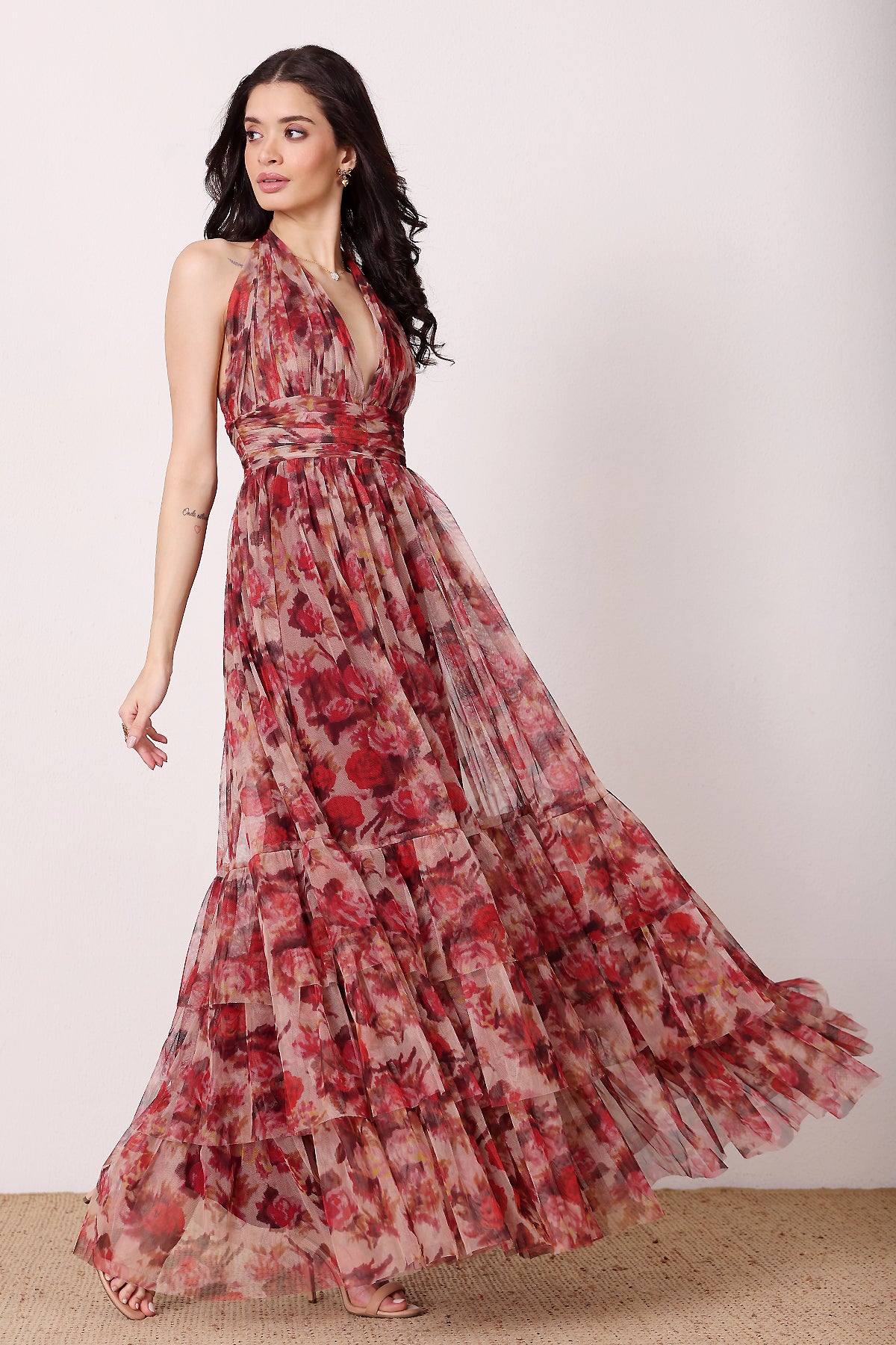 Alisha Midaxi in Rose Floral