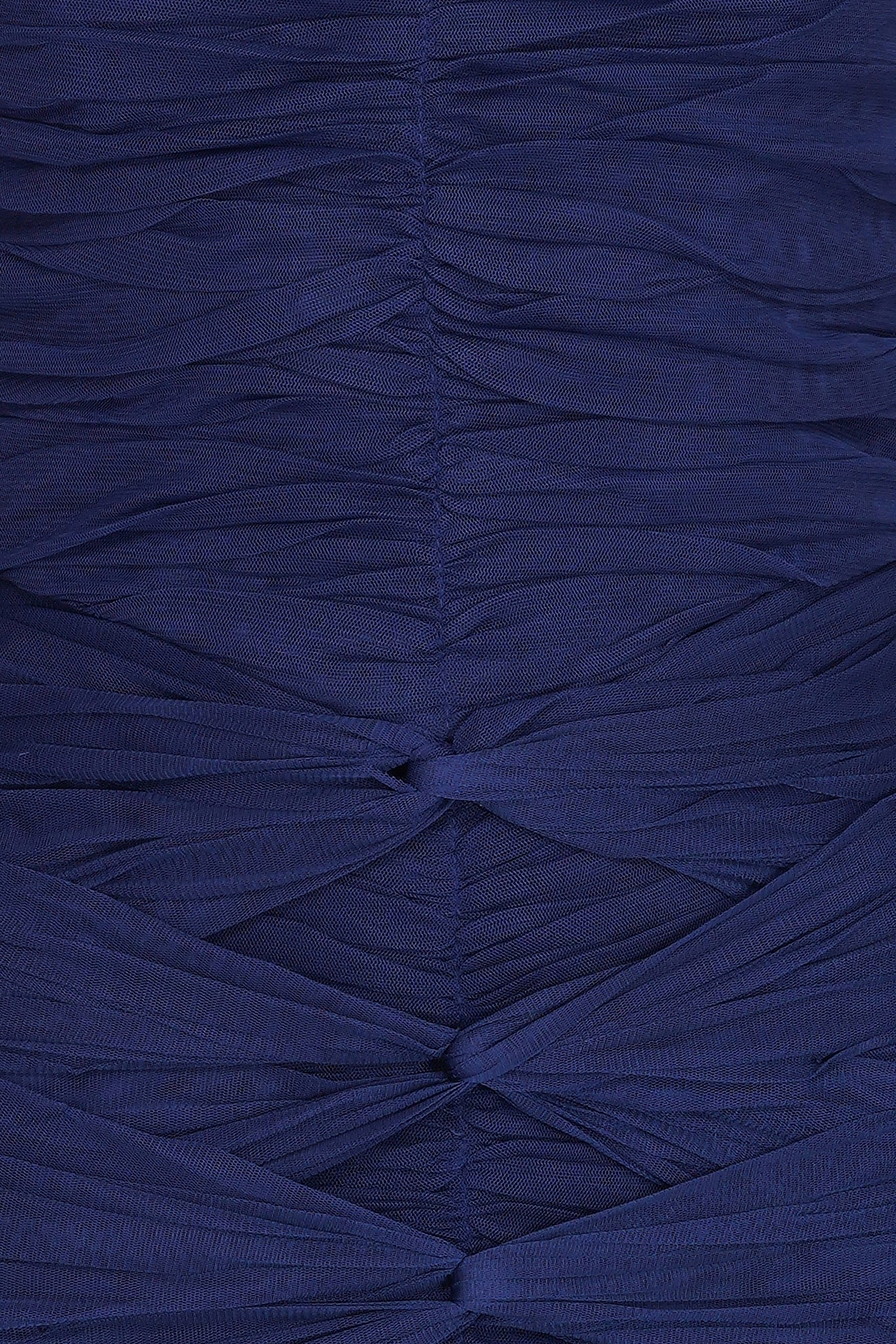 Allura Tulle Maxi Dress in Navy Peony
