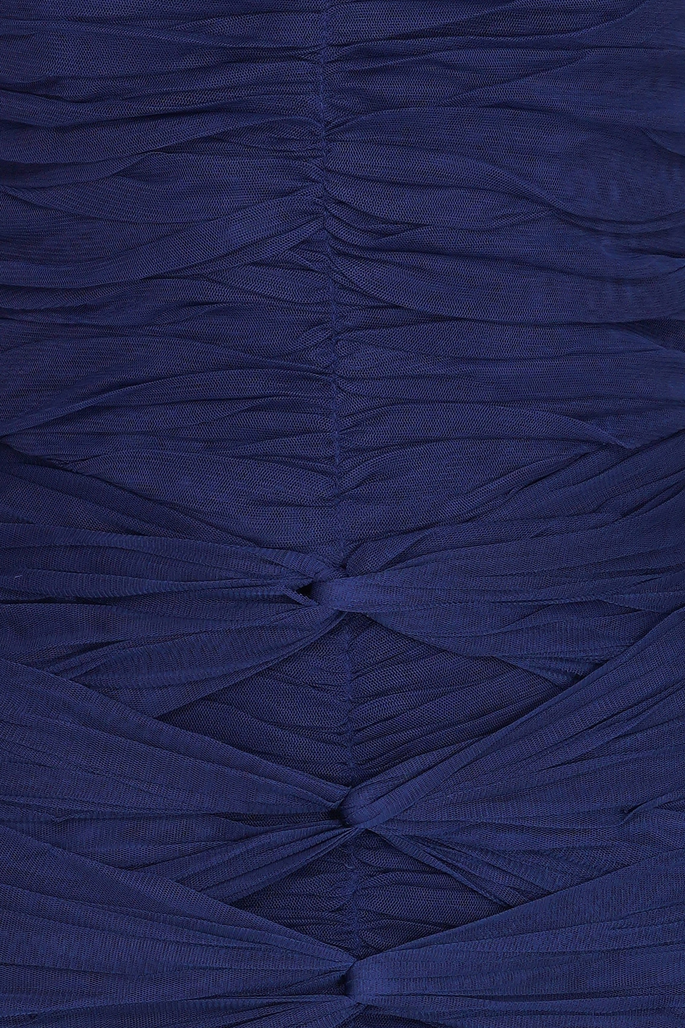 Allura Tulle Maxi Dress in Navy Peony