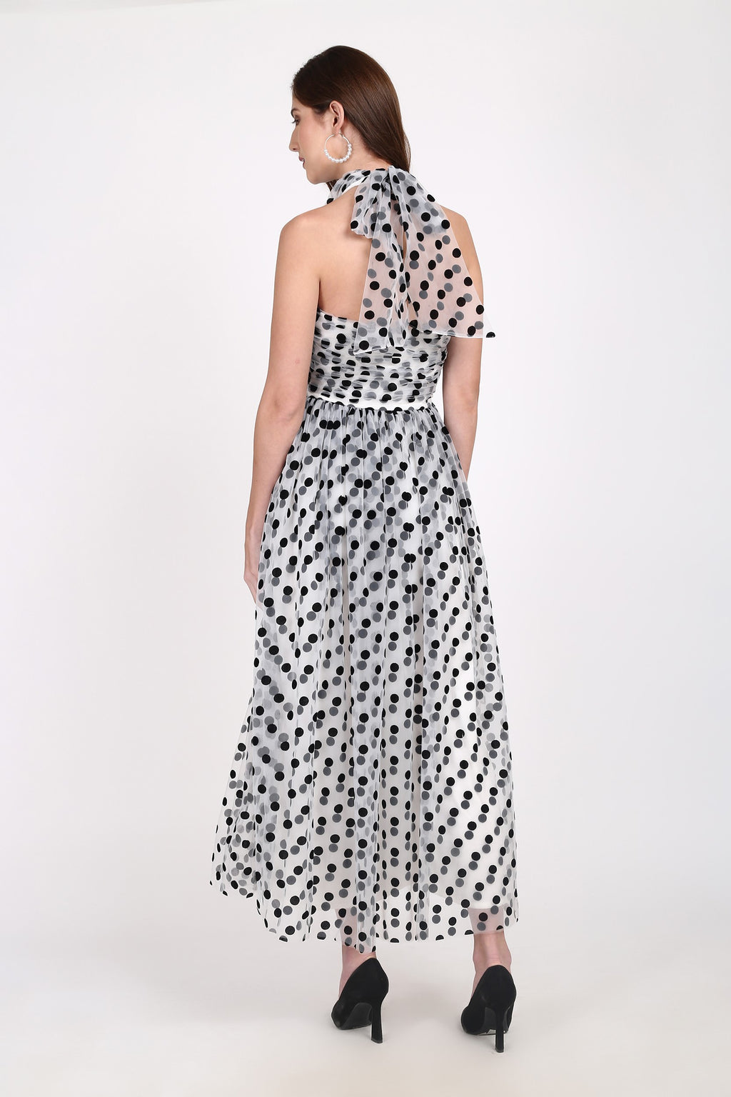 Blake Maxi Dress in Polka Dot UK12 / Polka Dot