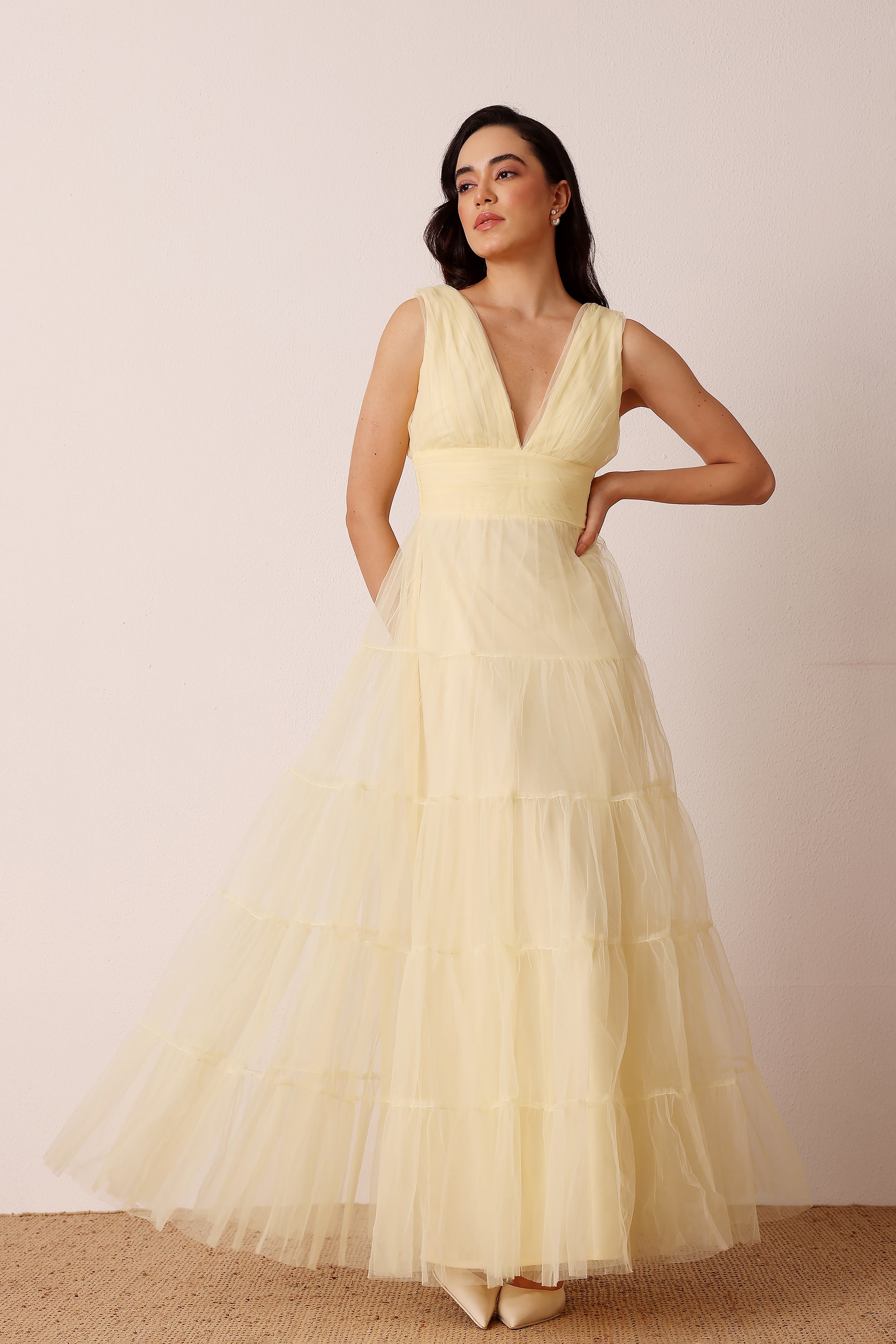 Candace Maxi Dress in Buttercup