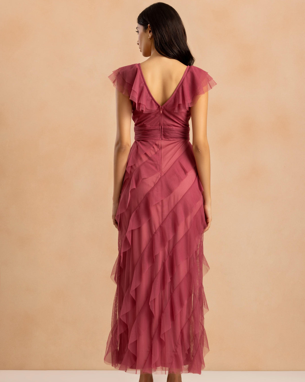 Carpathia Tulle Maxi Dress in Orchid