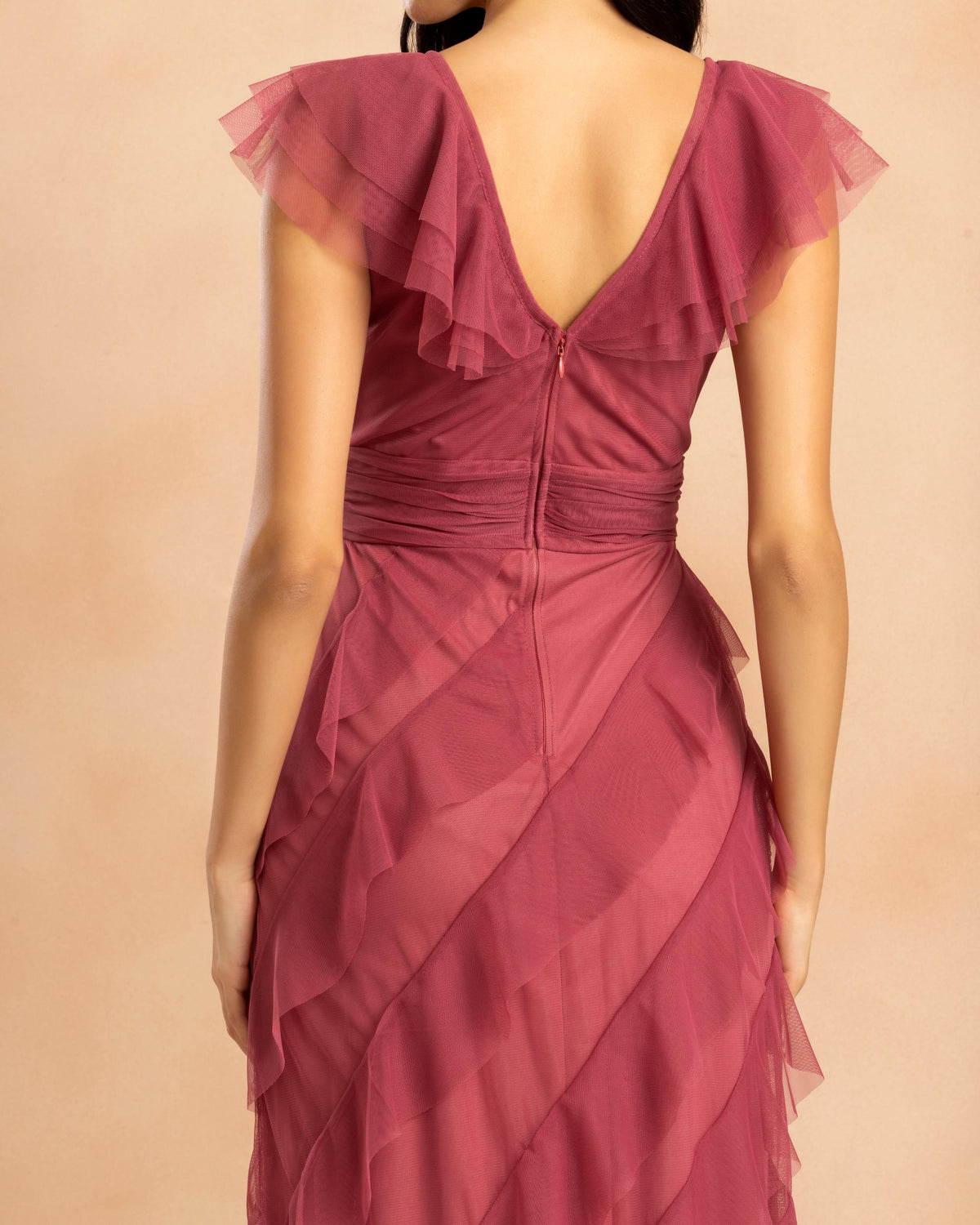 Carpathia Tulle Maxi Dress in Orchid