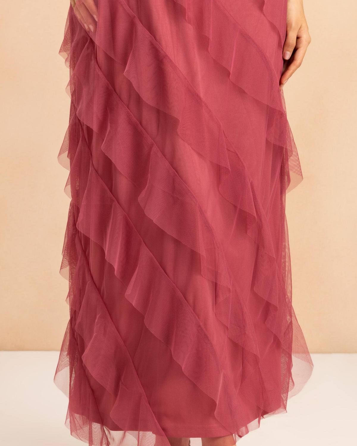 Carpathia Tulle Maxi Dress in Orchid