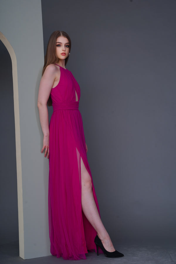 Alicia Bright Pink Maxi Dress