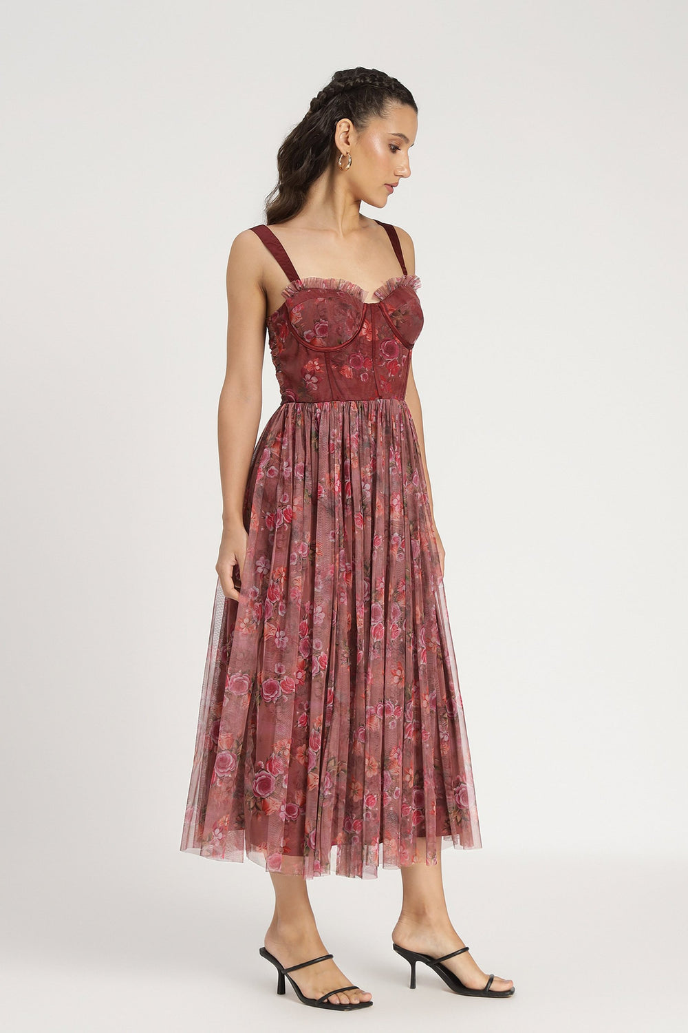 Danzig Purple Lace Strap Dress