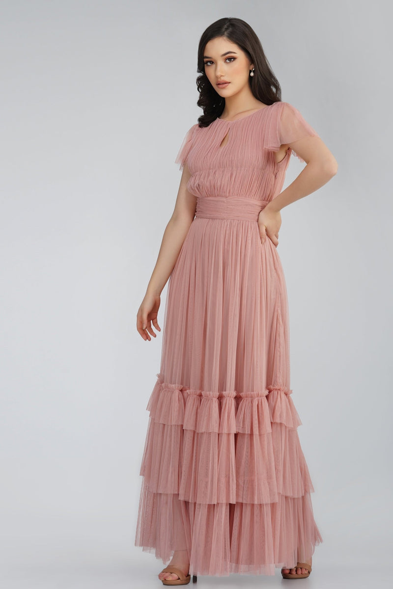 Diva Mink Tulle Bridesmaid Dress