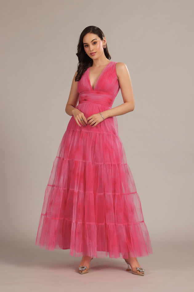 Yellow Shell Maxi Dress main image 1