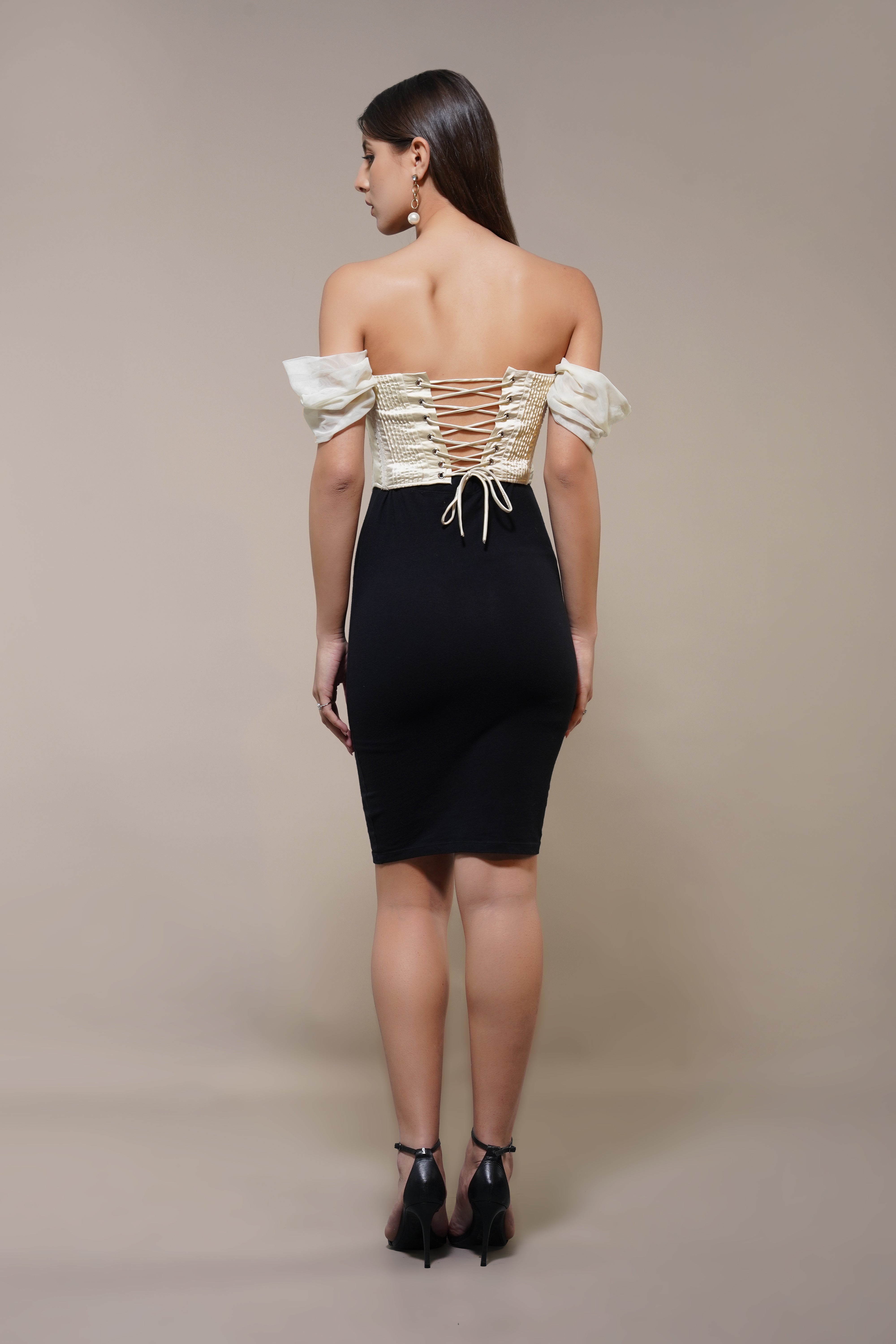 Emerie Corset Top in Ivory