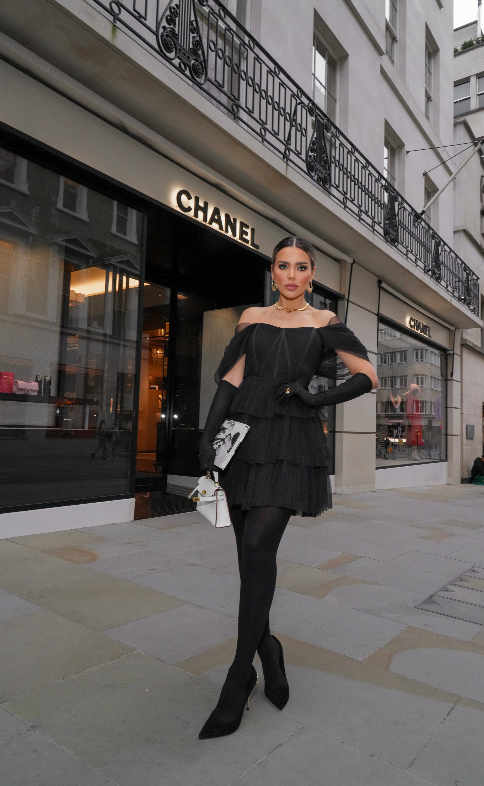 Jayde Black Tulle Mini Dress