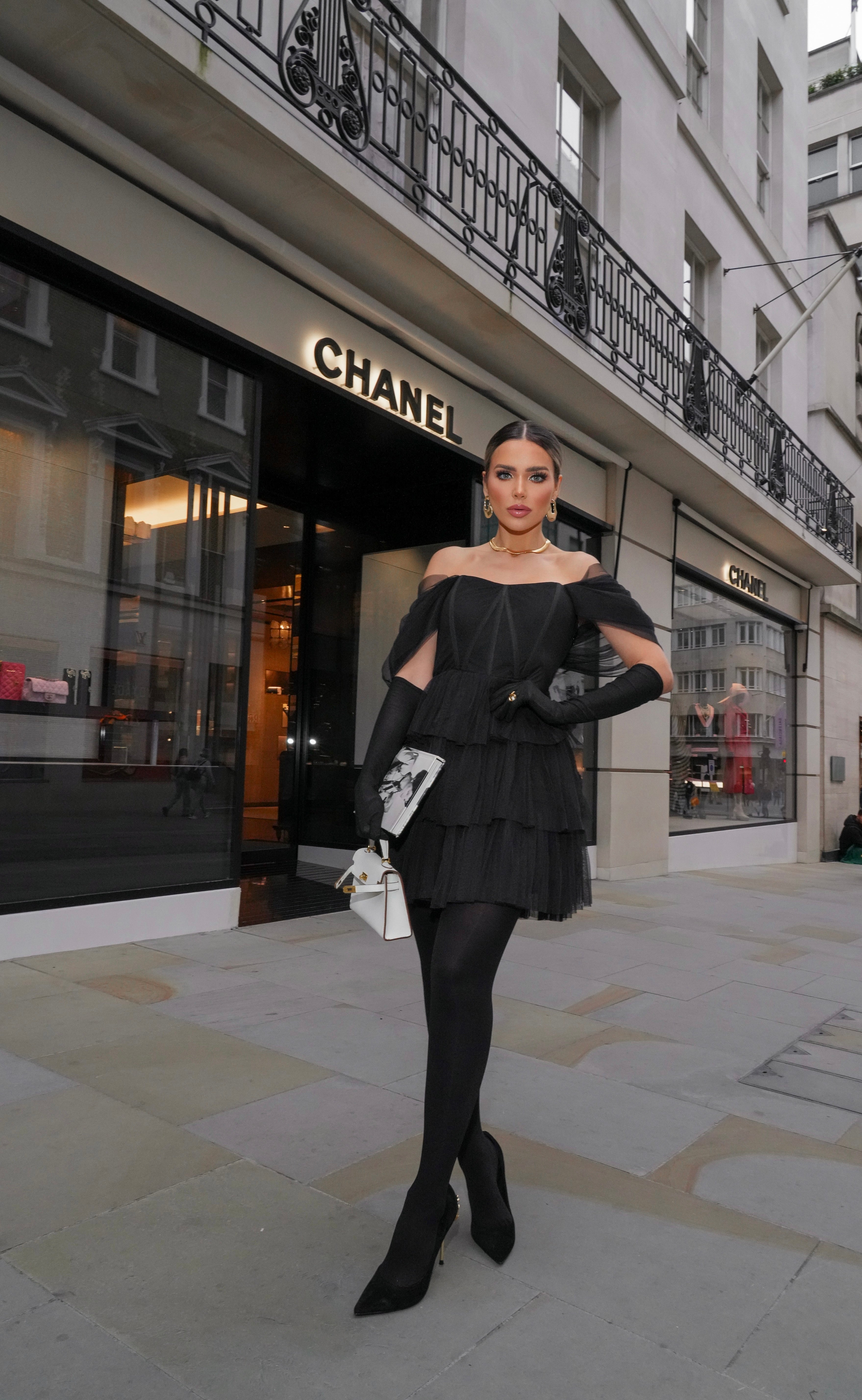 Jayde Black Tulle Mini Dress