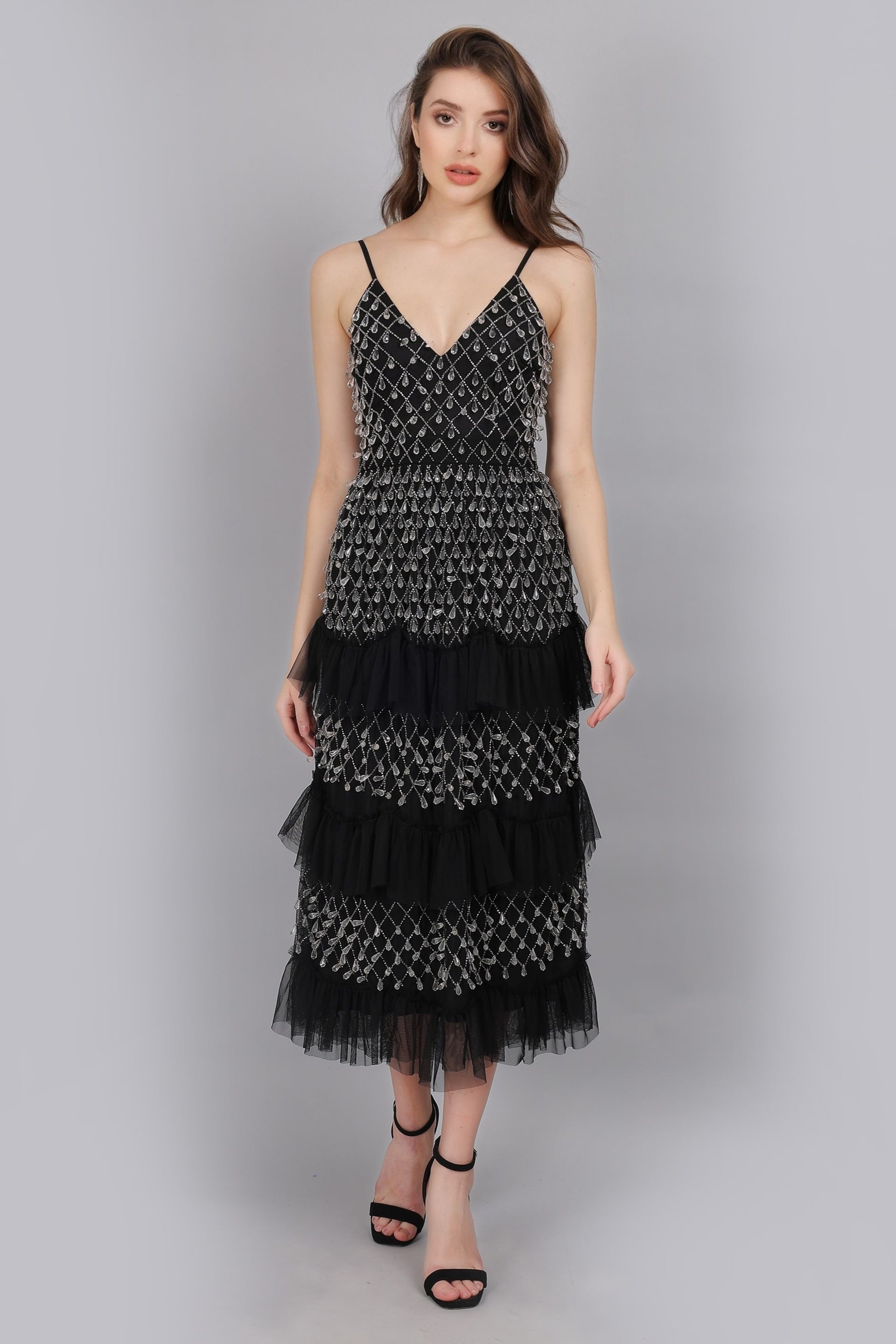 Halter Neck Black Dresses Lulus Pearl Drop Midaxi Dress In Black Halter Neck Black Dresses Lulus Pearl Drop Midaxi Dress In Black