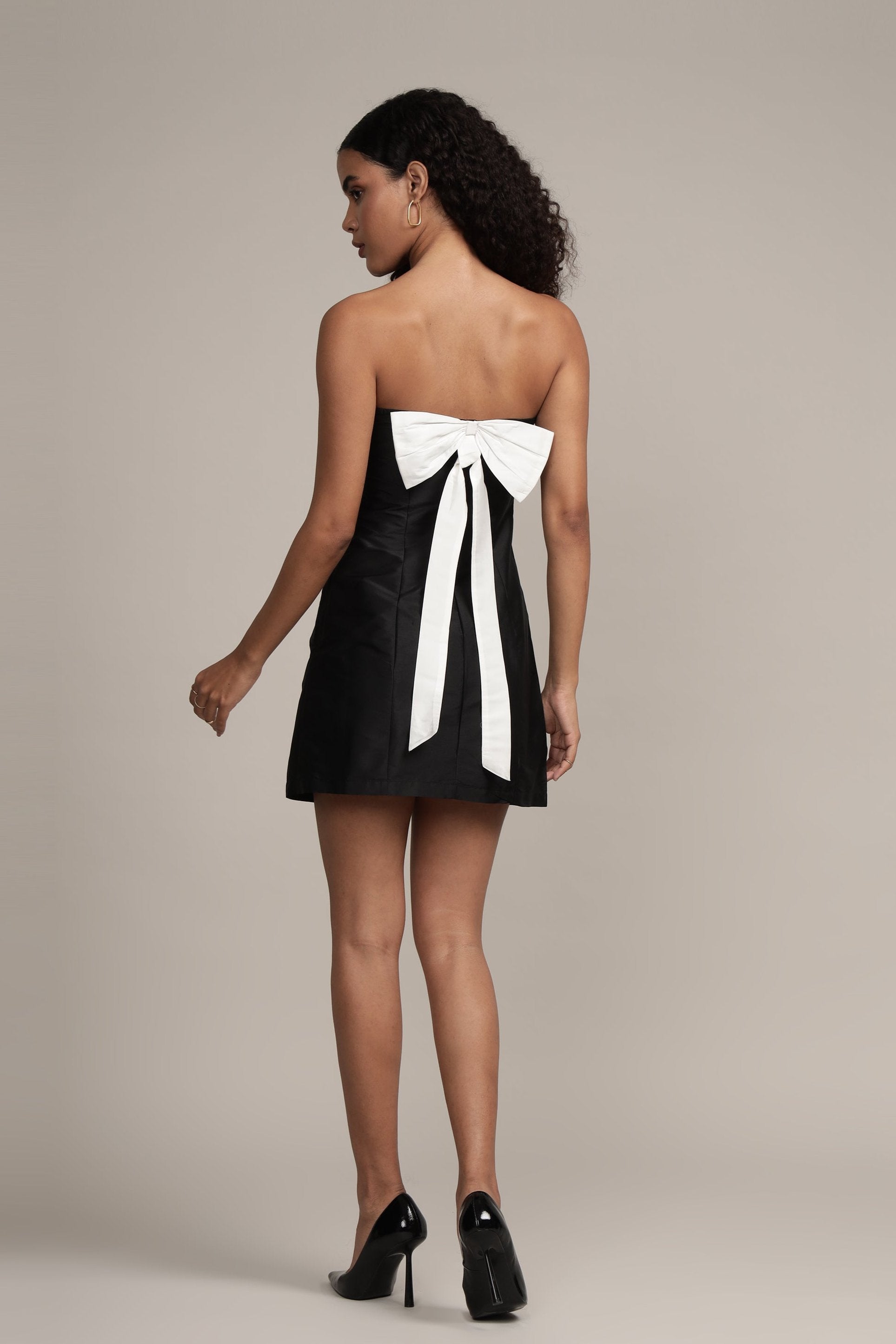 Lexy Mini Dress in Black and White UK10 / Black Lexy Mini Dress in Black and White UK10 / Black