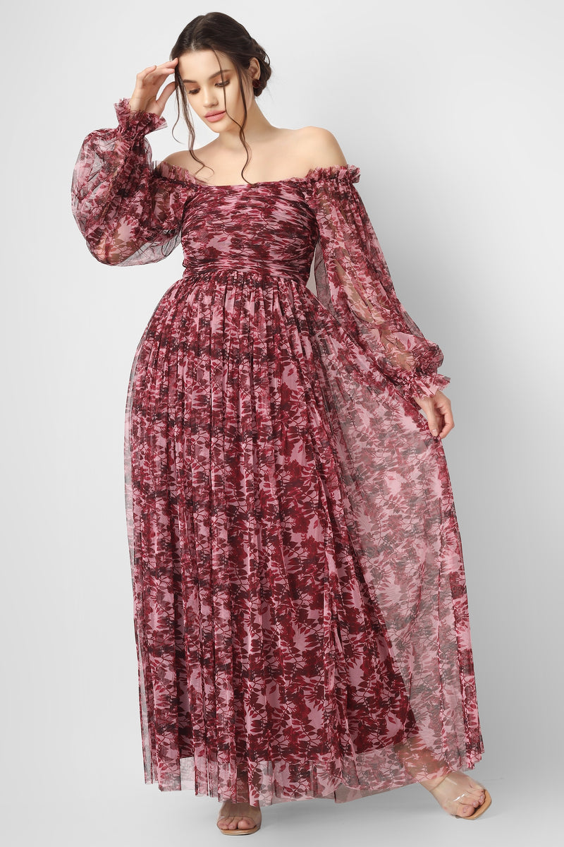 Lahni Dress - Burgundy