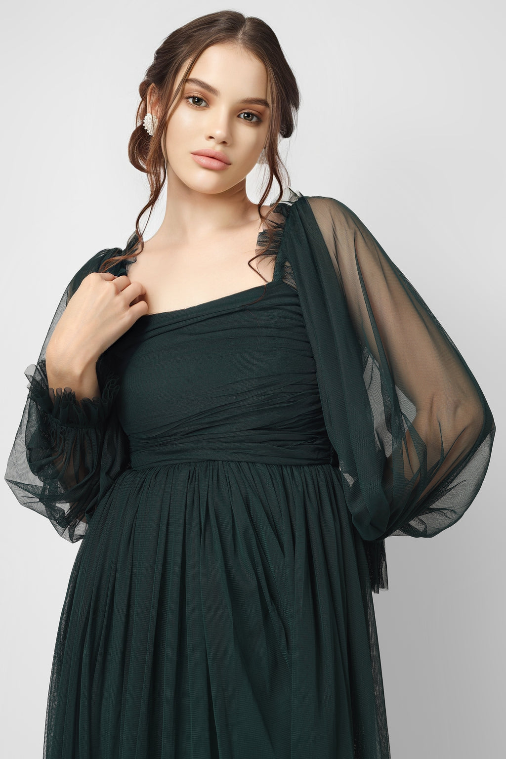 Lana Emerald Green Tulle Dress