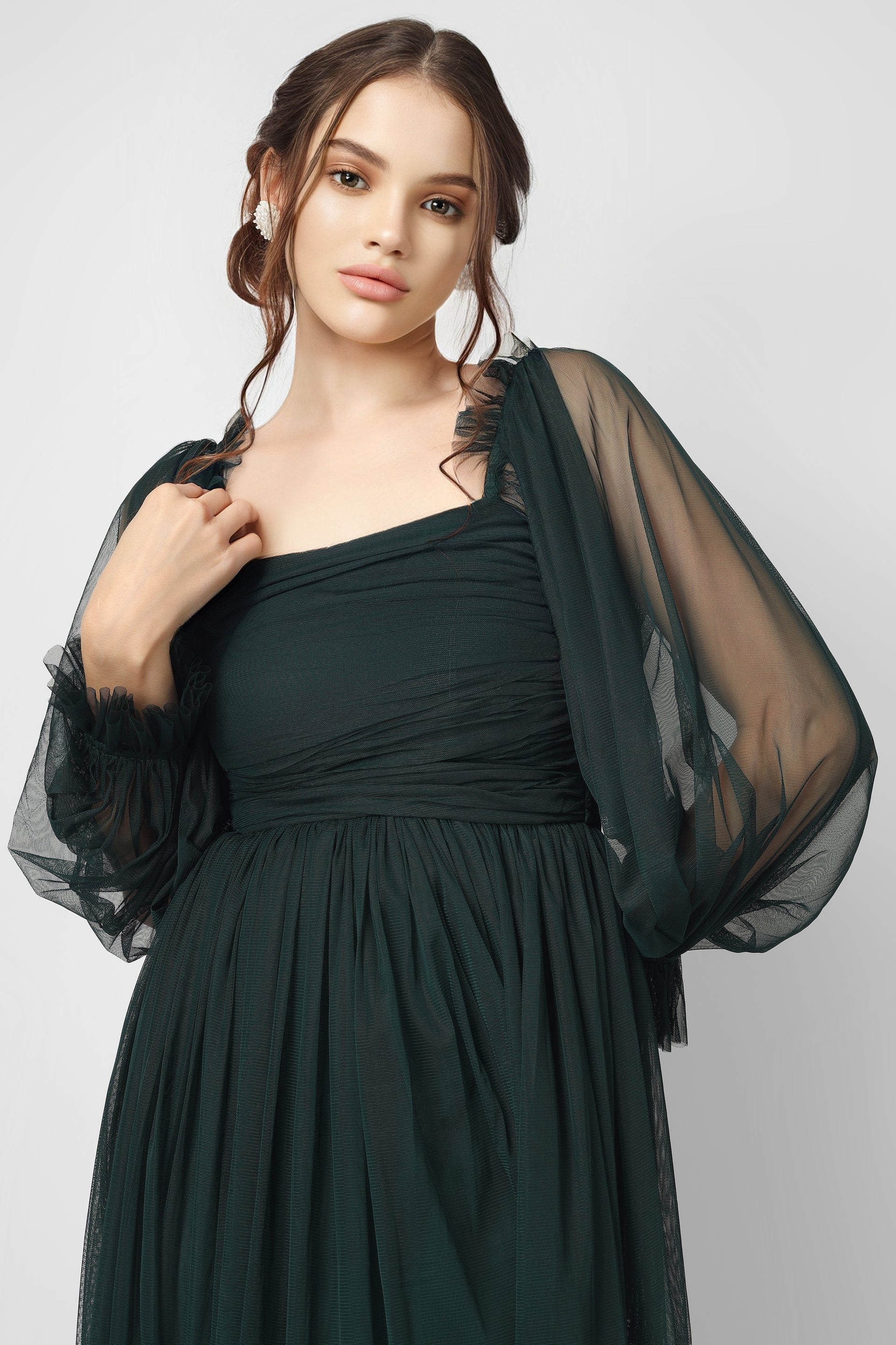 Lana Emerald Green Tulle Dress