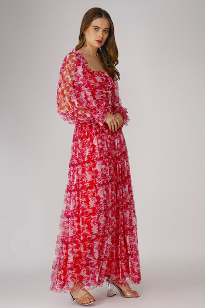 muslin maxi dress Muslin Maxi Dress-Steel Blue – Tabassumscloset