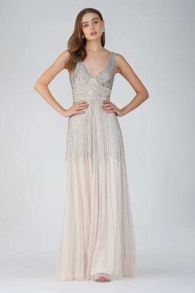 Powder pink maxi dress shop
