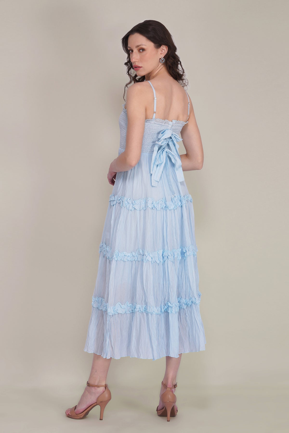 lace and beads keeva dress Beads Keeva Maxi Dress Lace And Beads Mulan Maxi Lace Beads Rosalia Tulle Sheer Bell Sleeve Tiered Maxi Dress In Navy