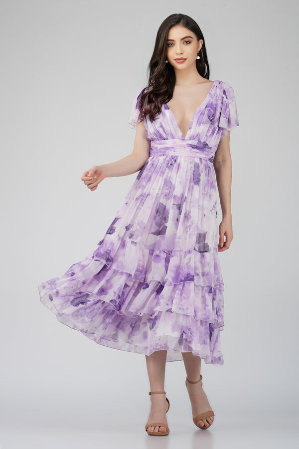 Madison Lavender Chiffon Bridesmaid Dress